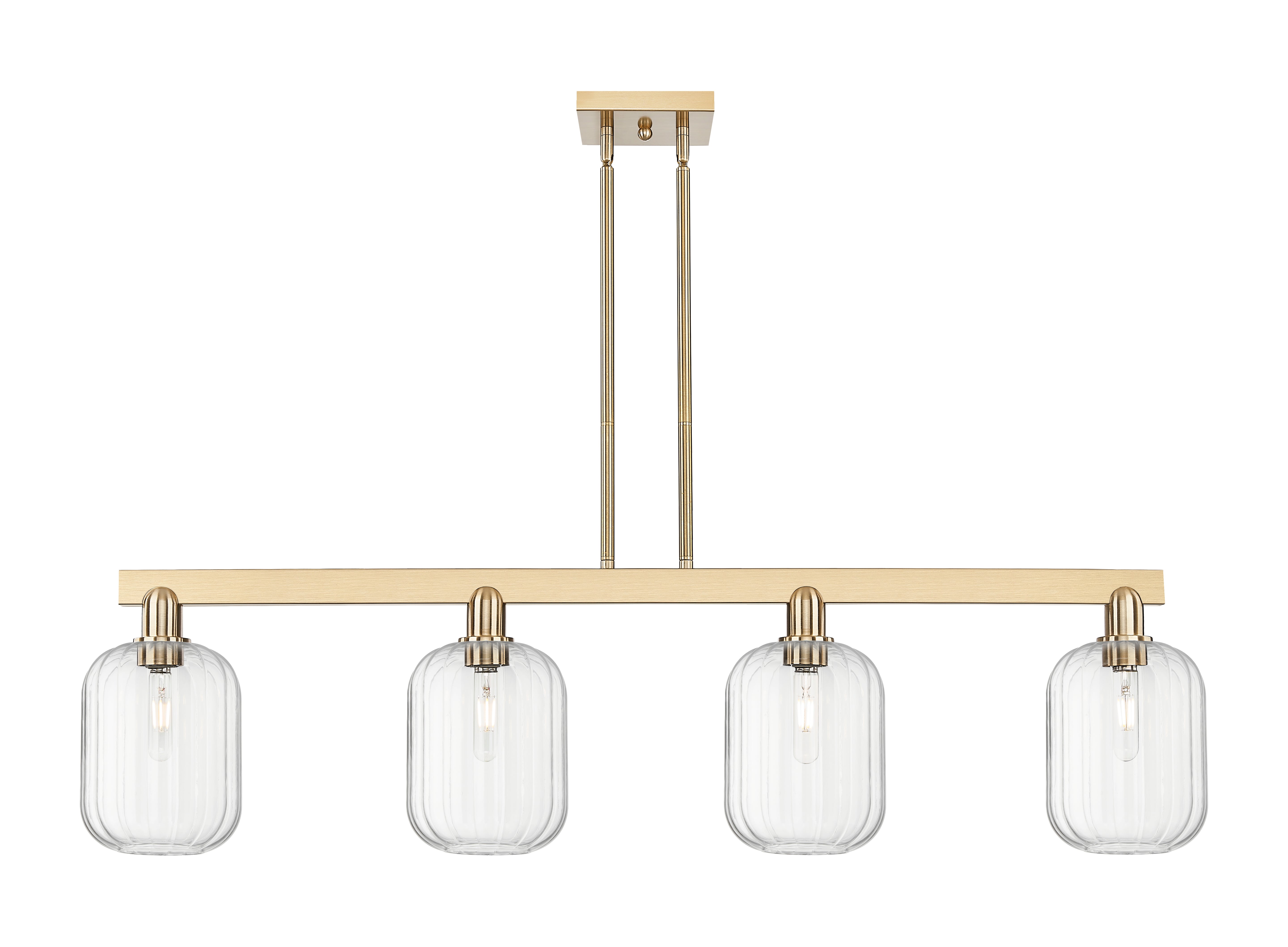 Arcadia Island Light Cast Brass Steel Glass