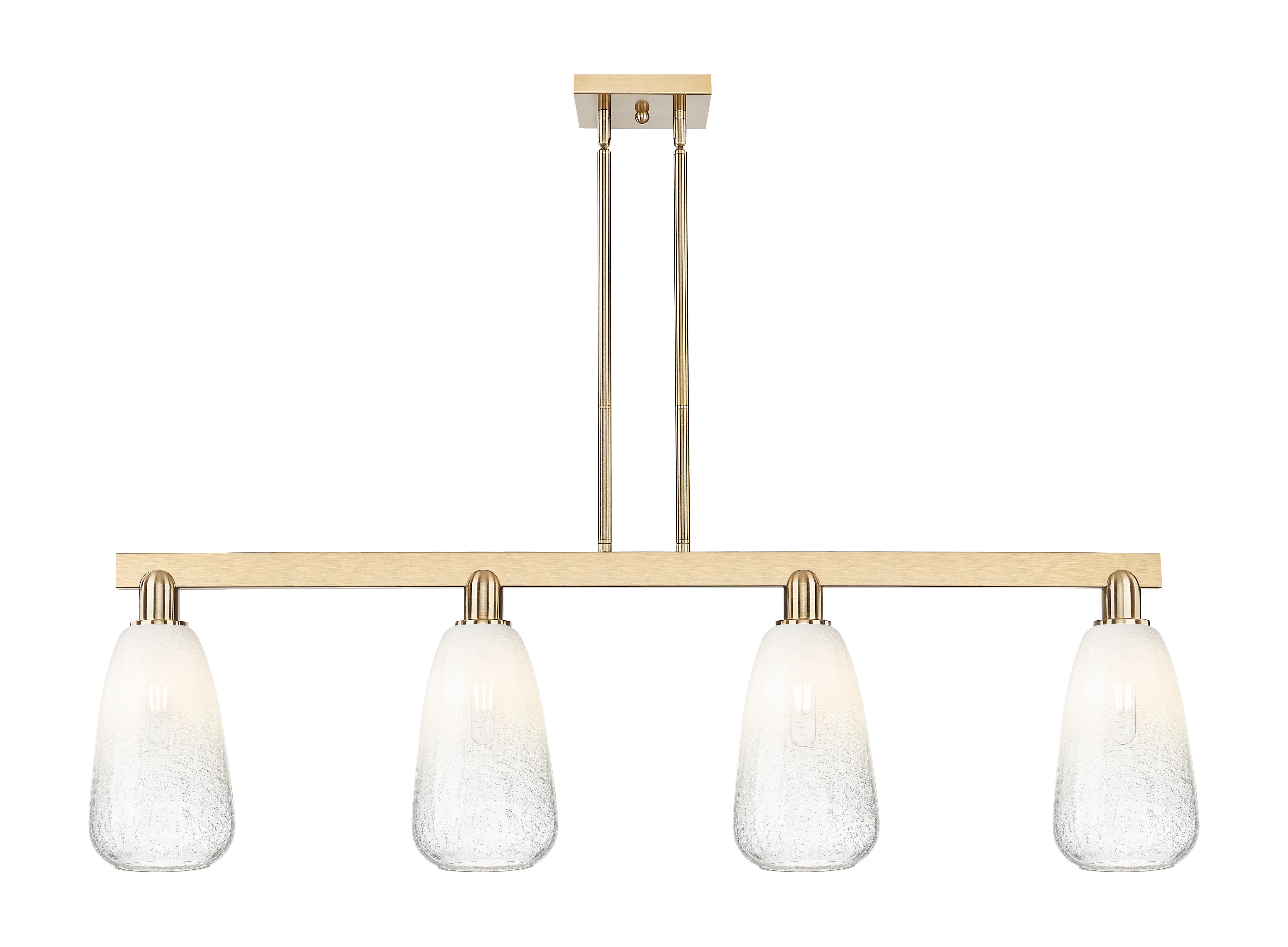 Arcadia Island Light Glass Brass Steel