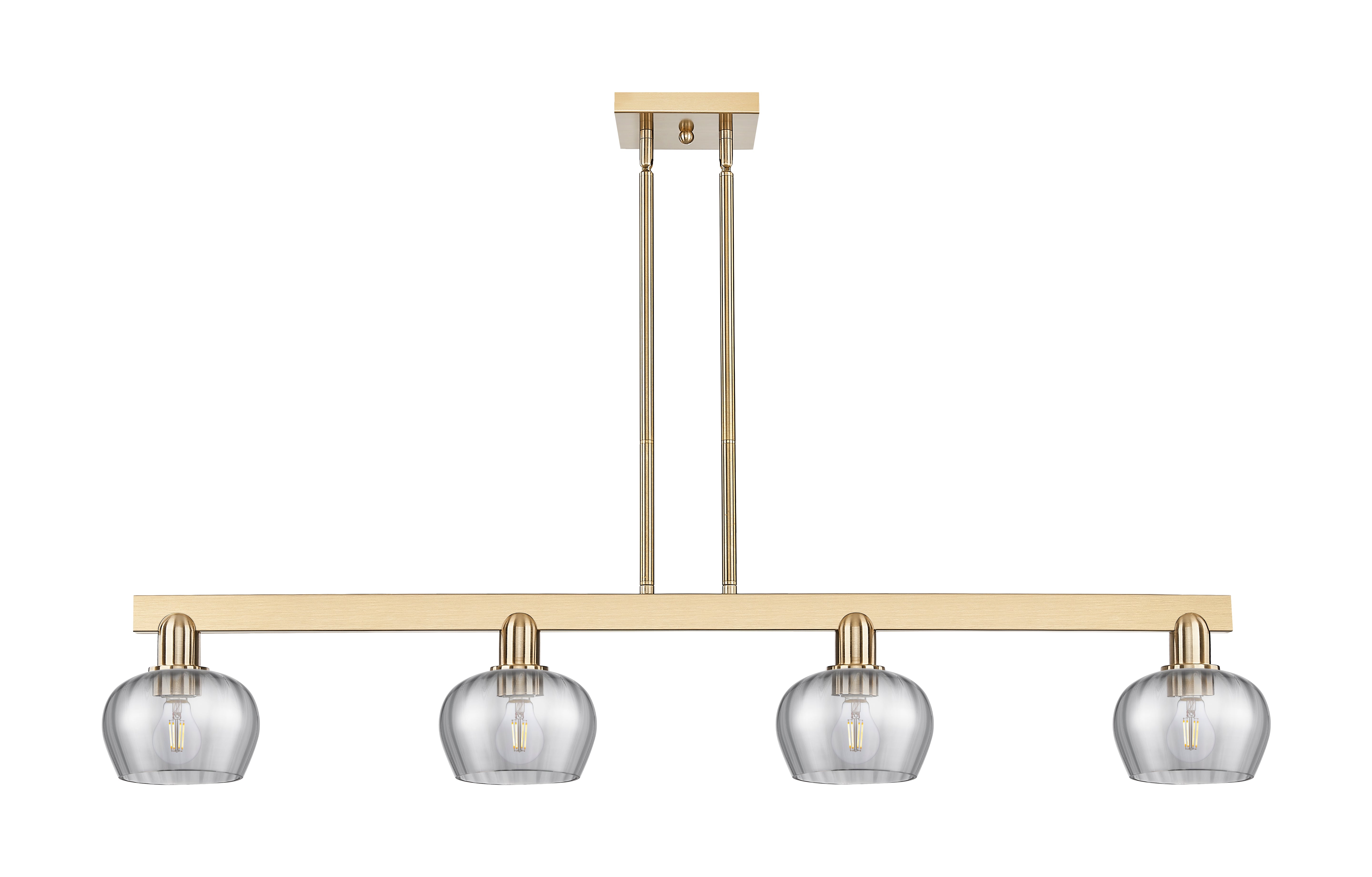 Arcadia Island Light Cast Brass Glass Steel