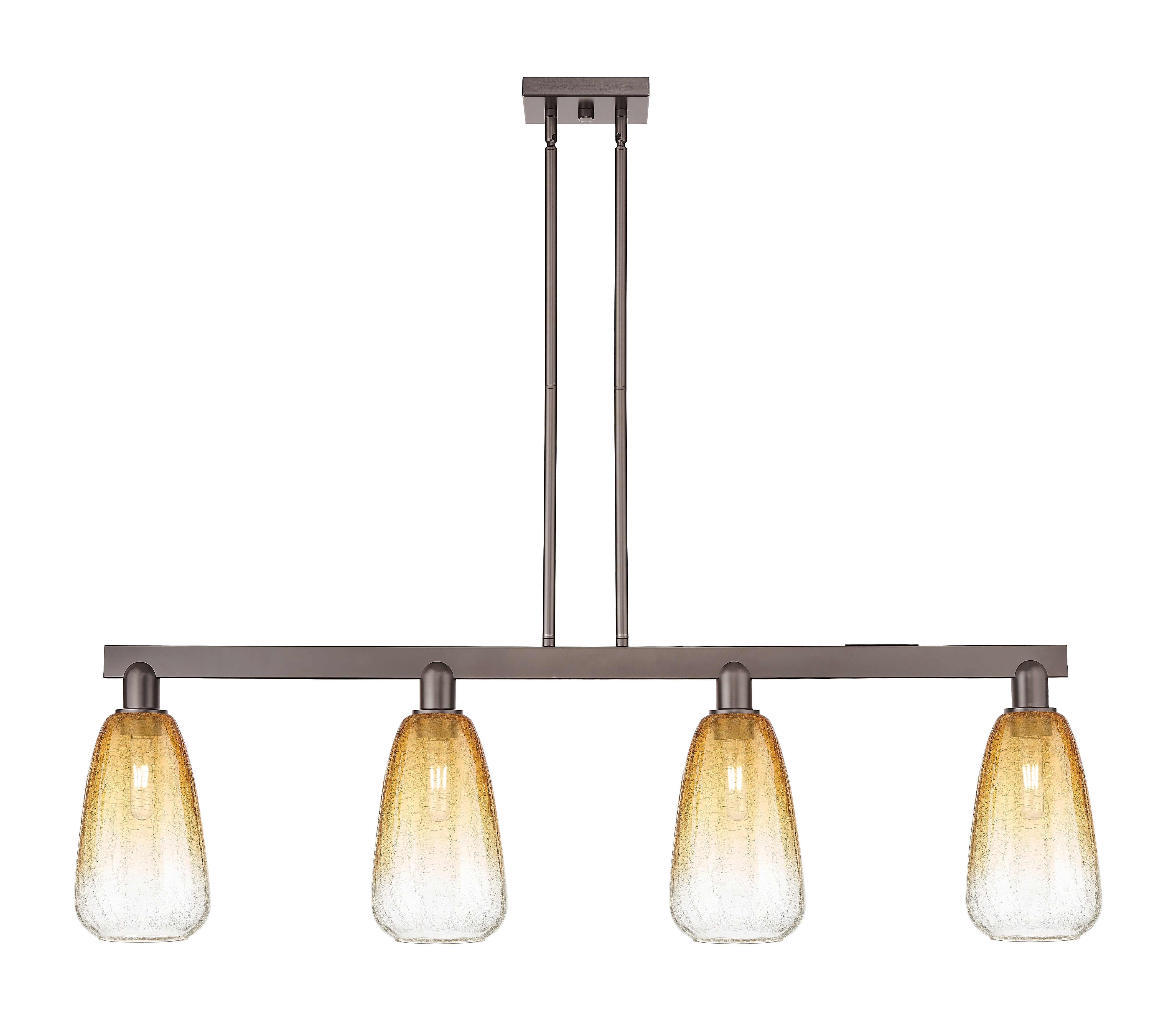 Arcadia Island Light Glass Brass Steel