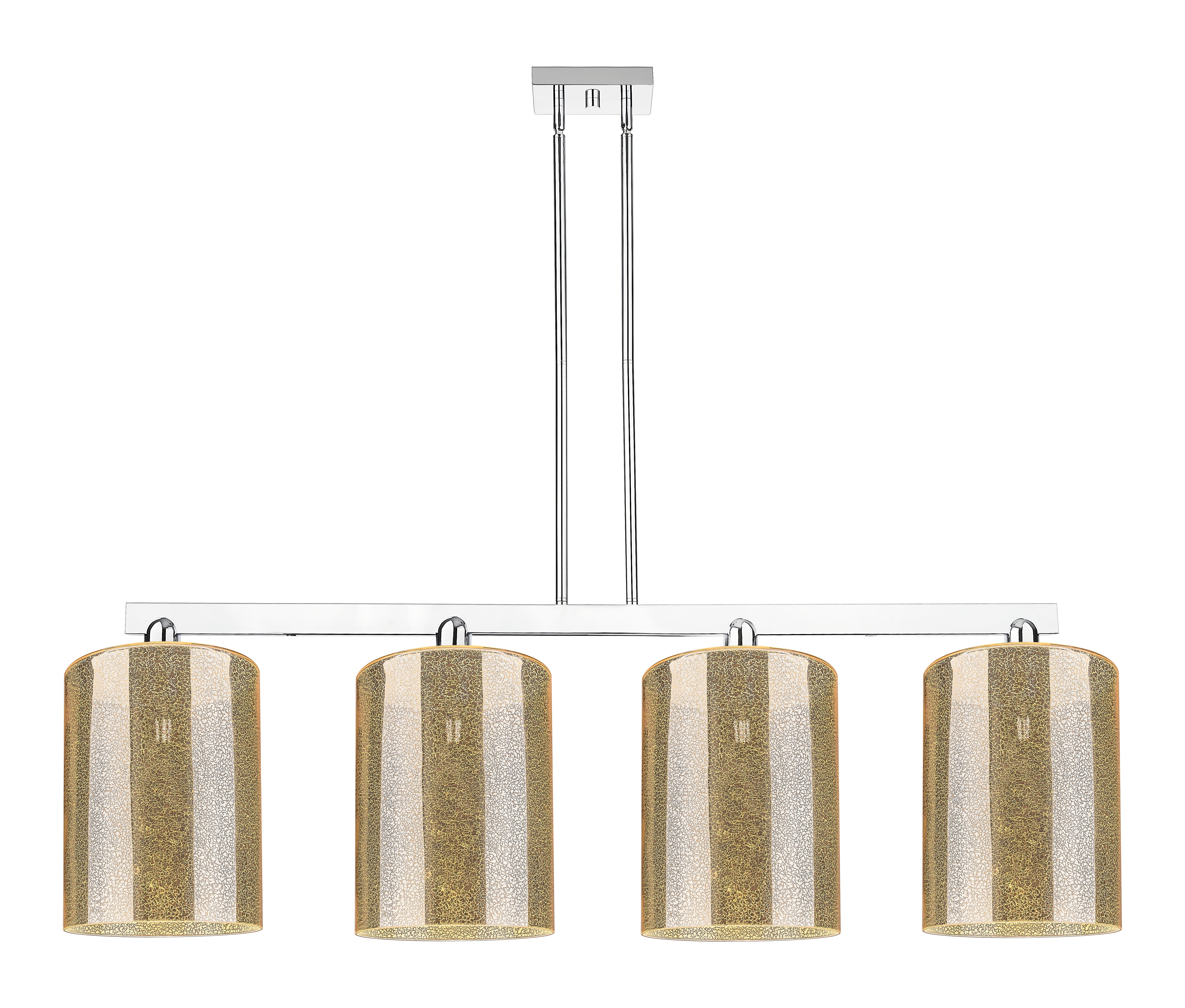 Arcadia Island Light Brass Steel Glass