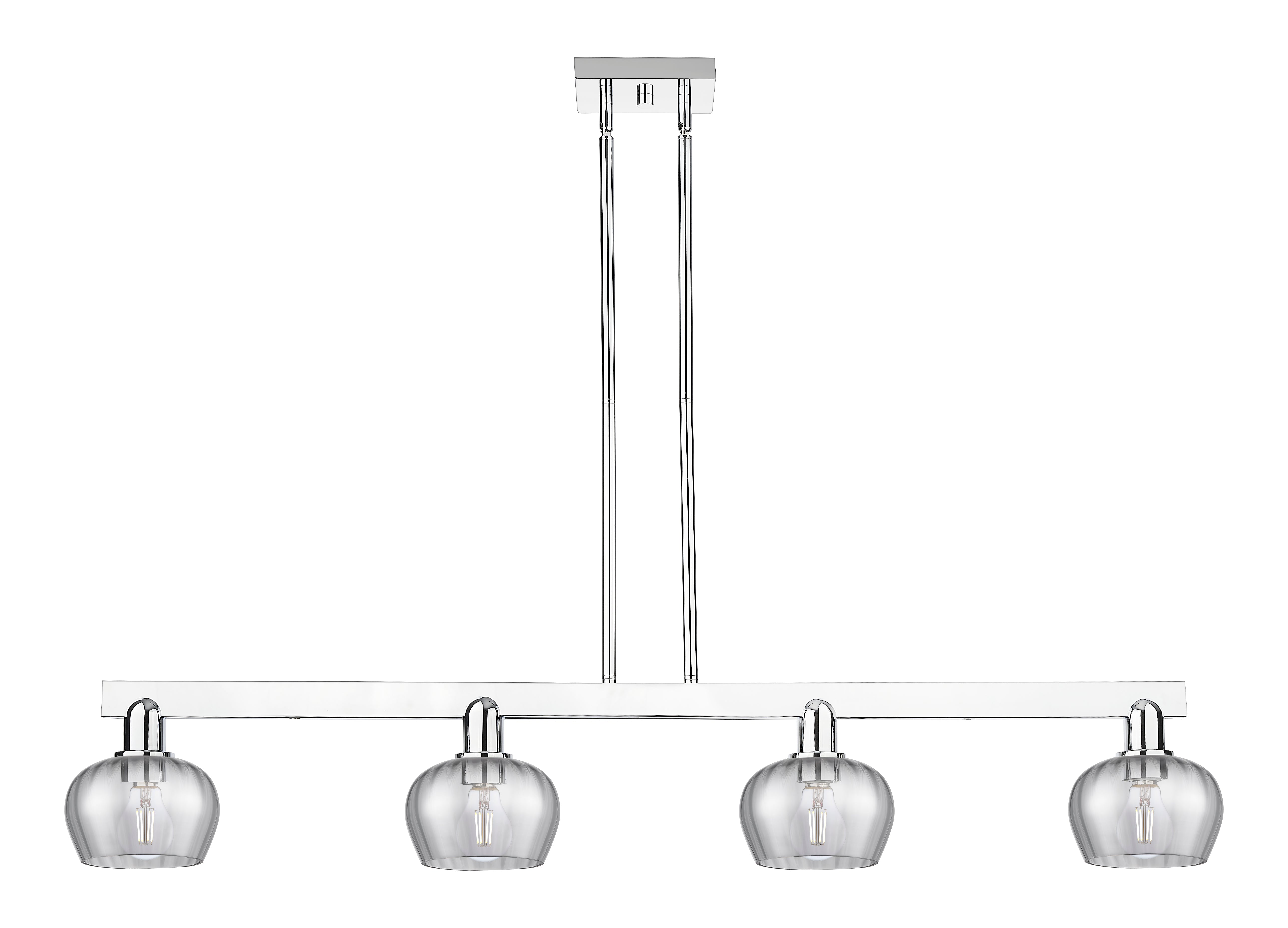 Arcadia Island Light Cast Brass Glass Steel