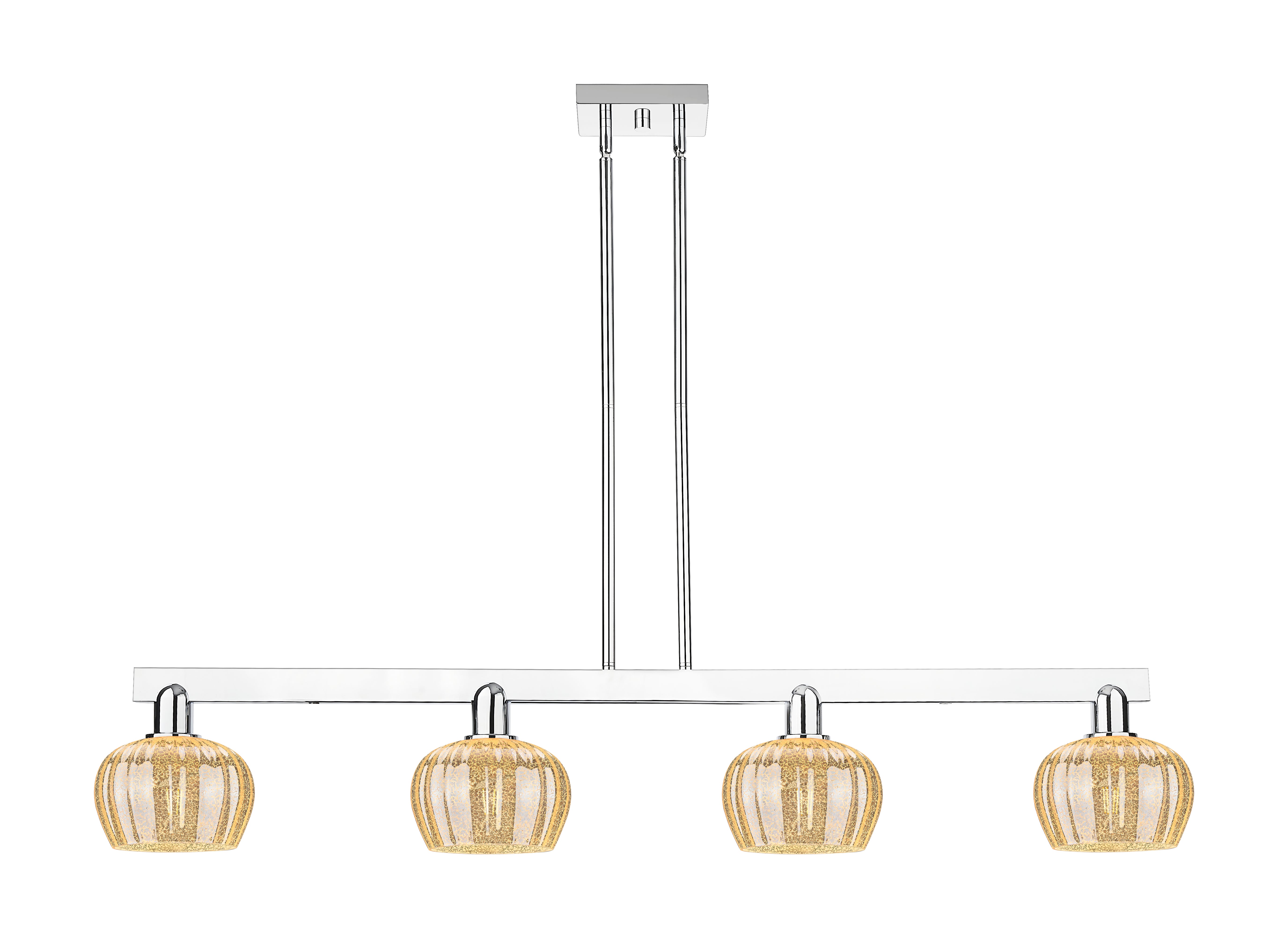 Arcadia Island Light Cast Brass Glass Steel