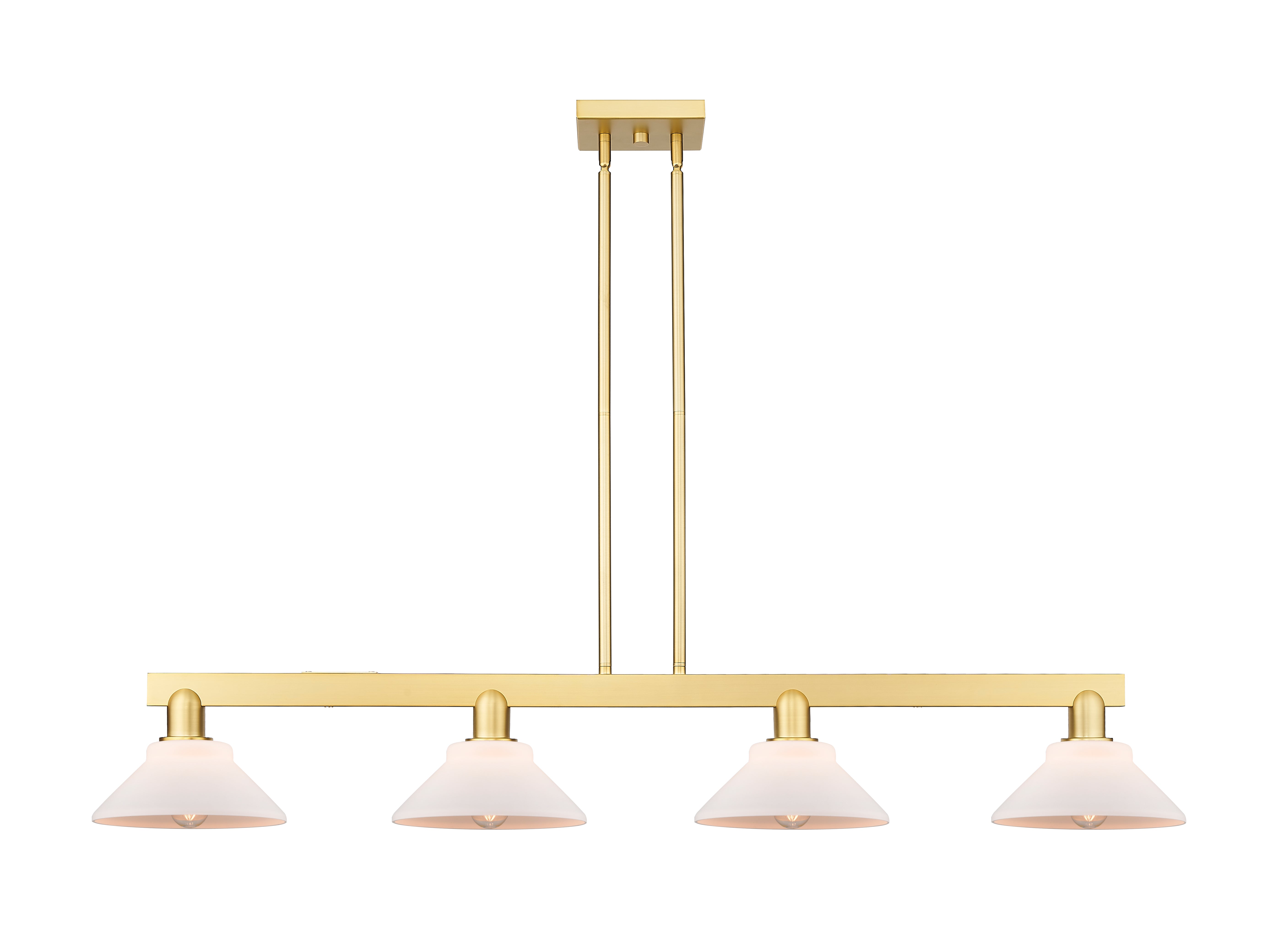 Arcadia Island Light Cast Brass Glass Steel