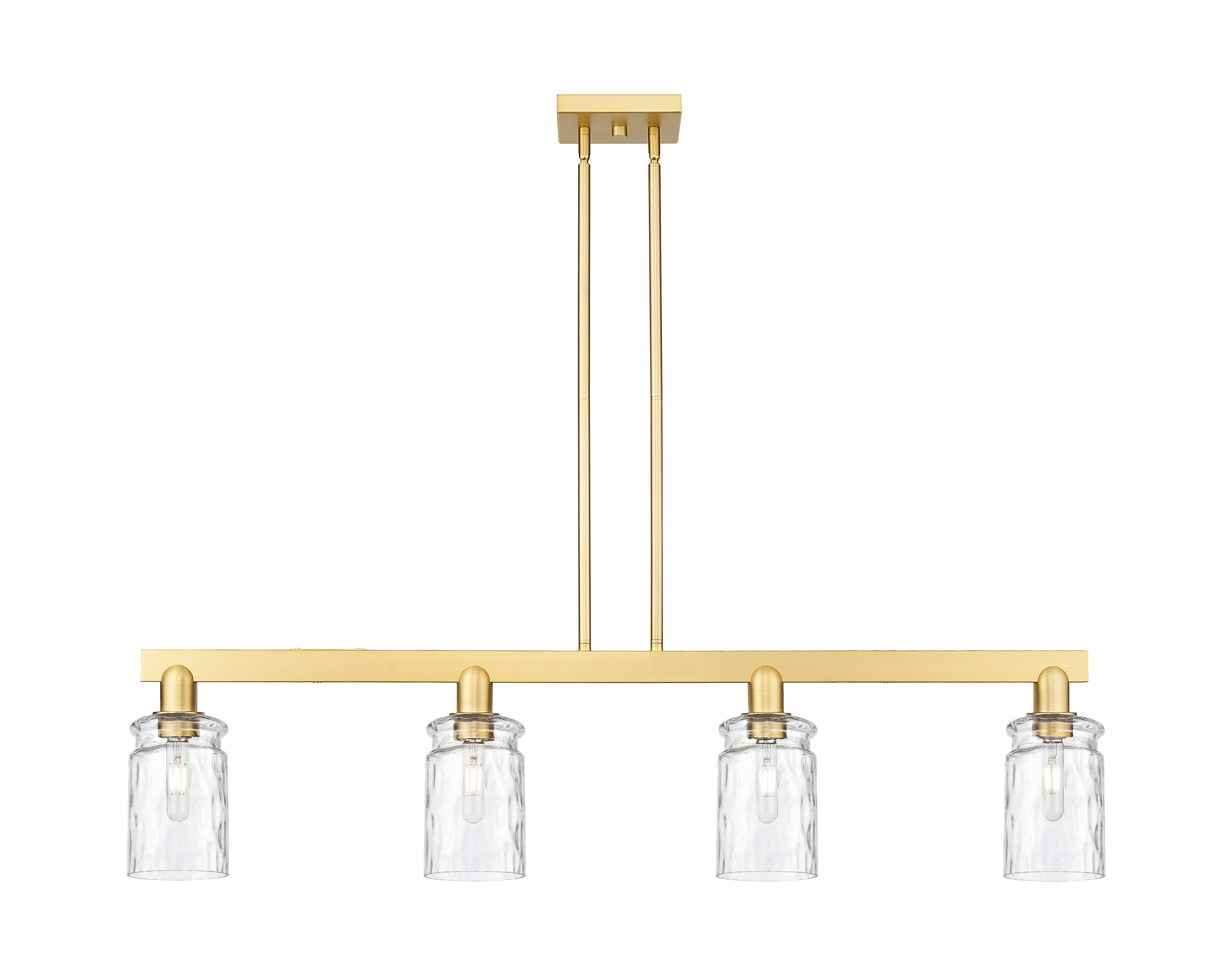 Arcadia Island Light Brass Steel Glass