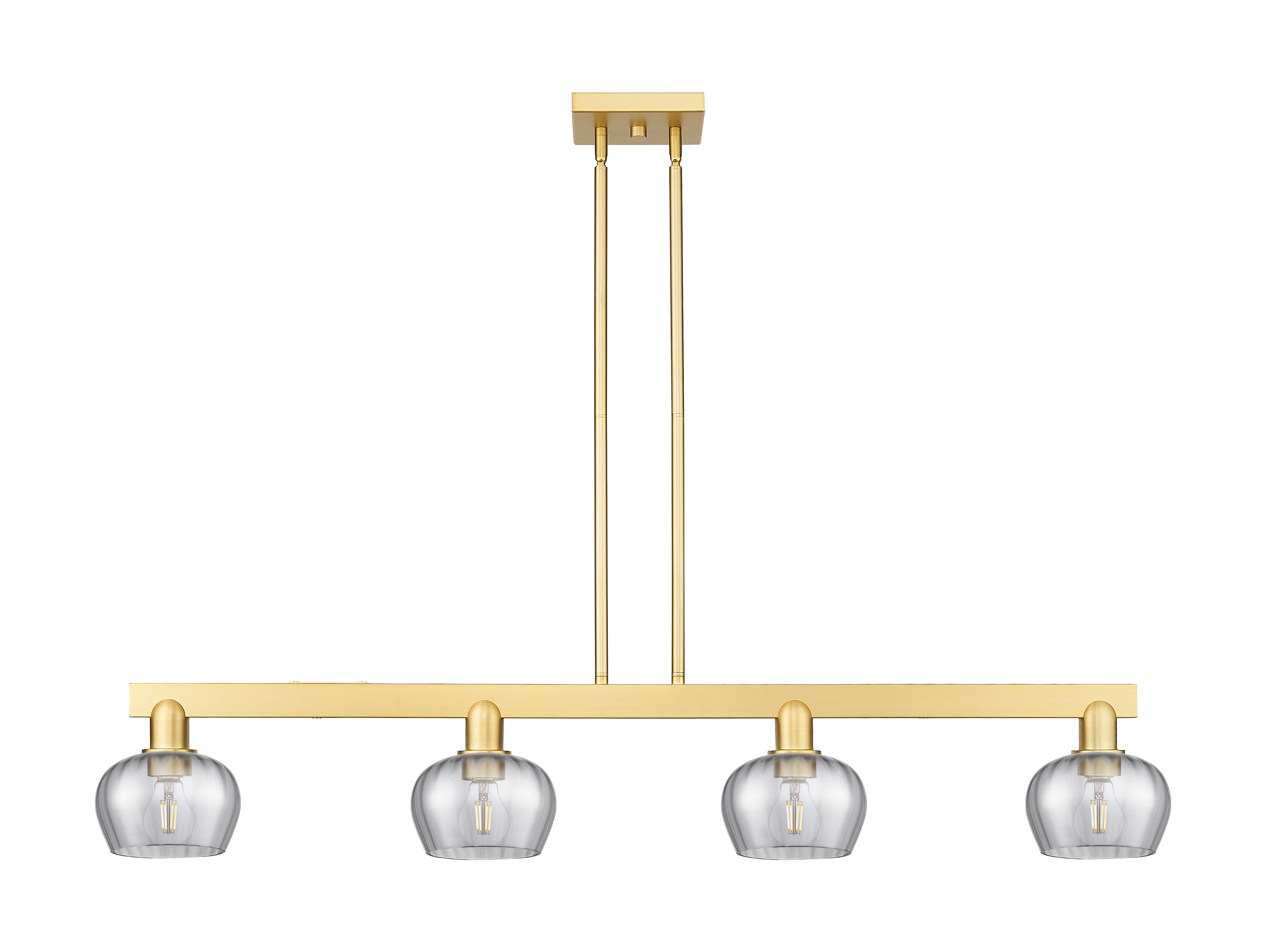Arcadia Island Light Cast Brass Glass Steel