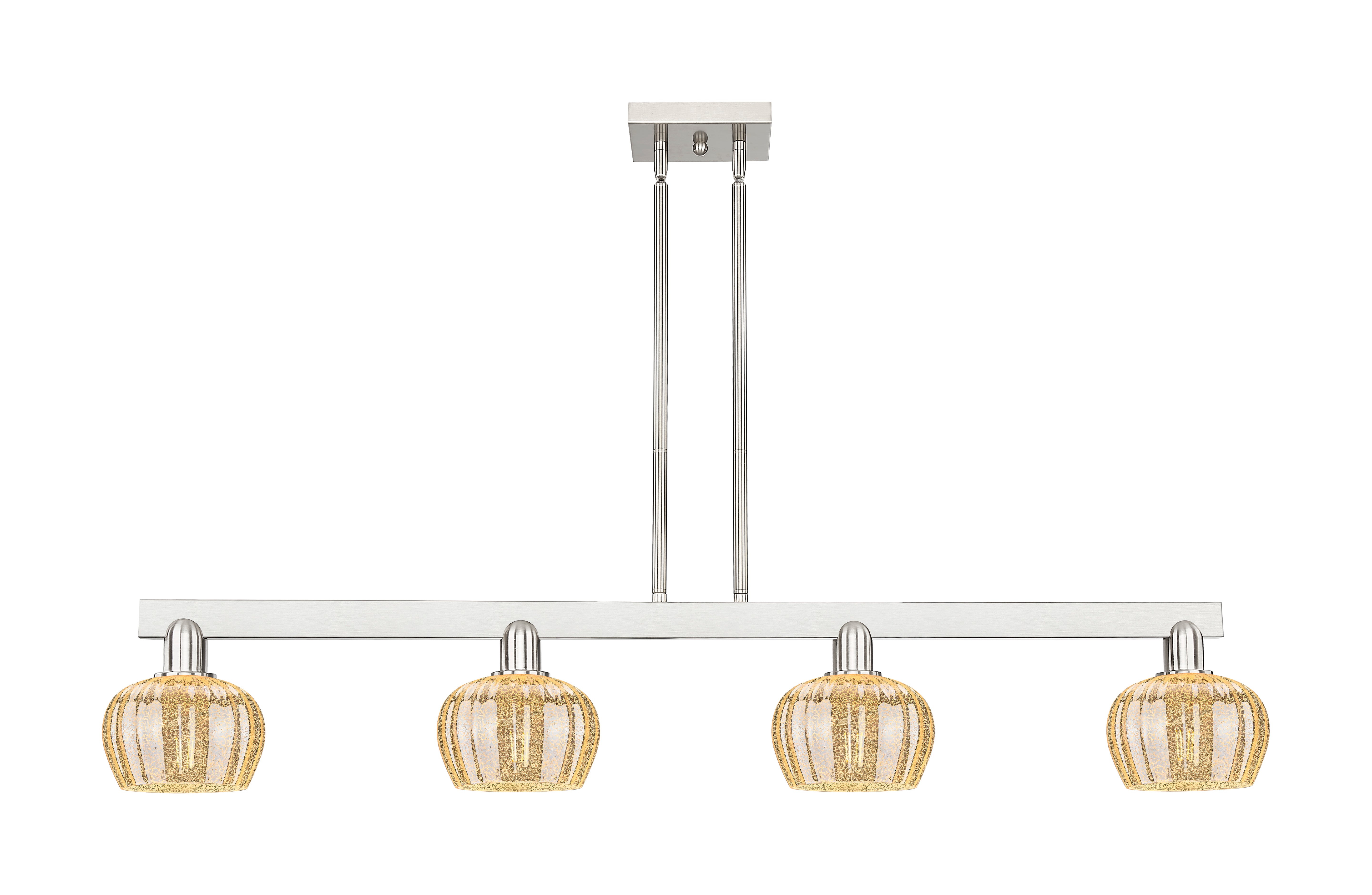 Arcadia Island Light Cast Brass Glass Steel