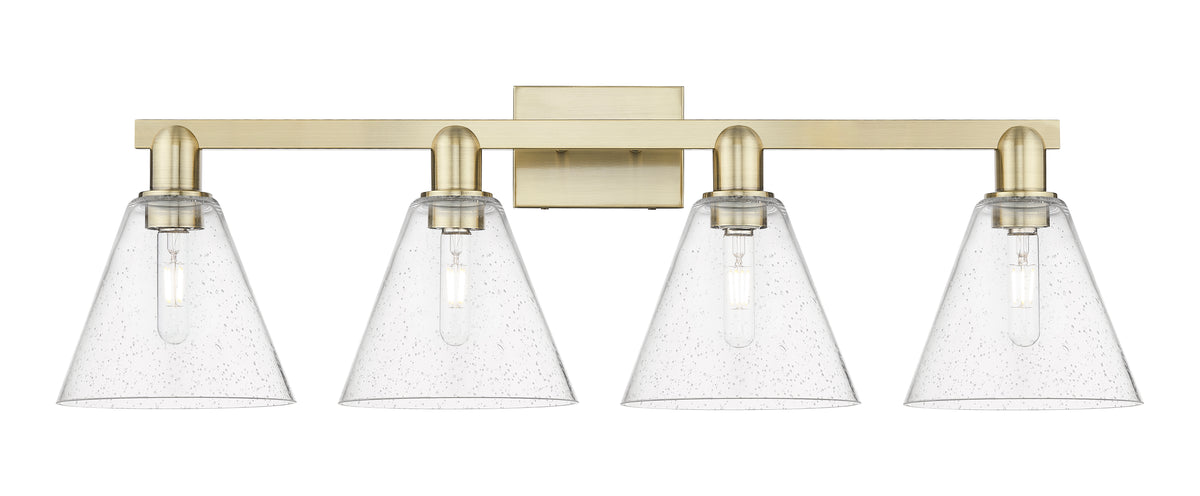 Berkshire Glass 35-Inch 4-Light Bath Vanity Light 11.75-Inch High