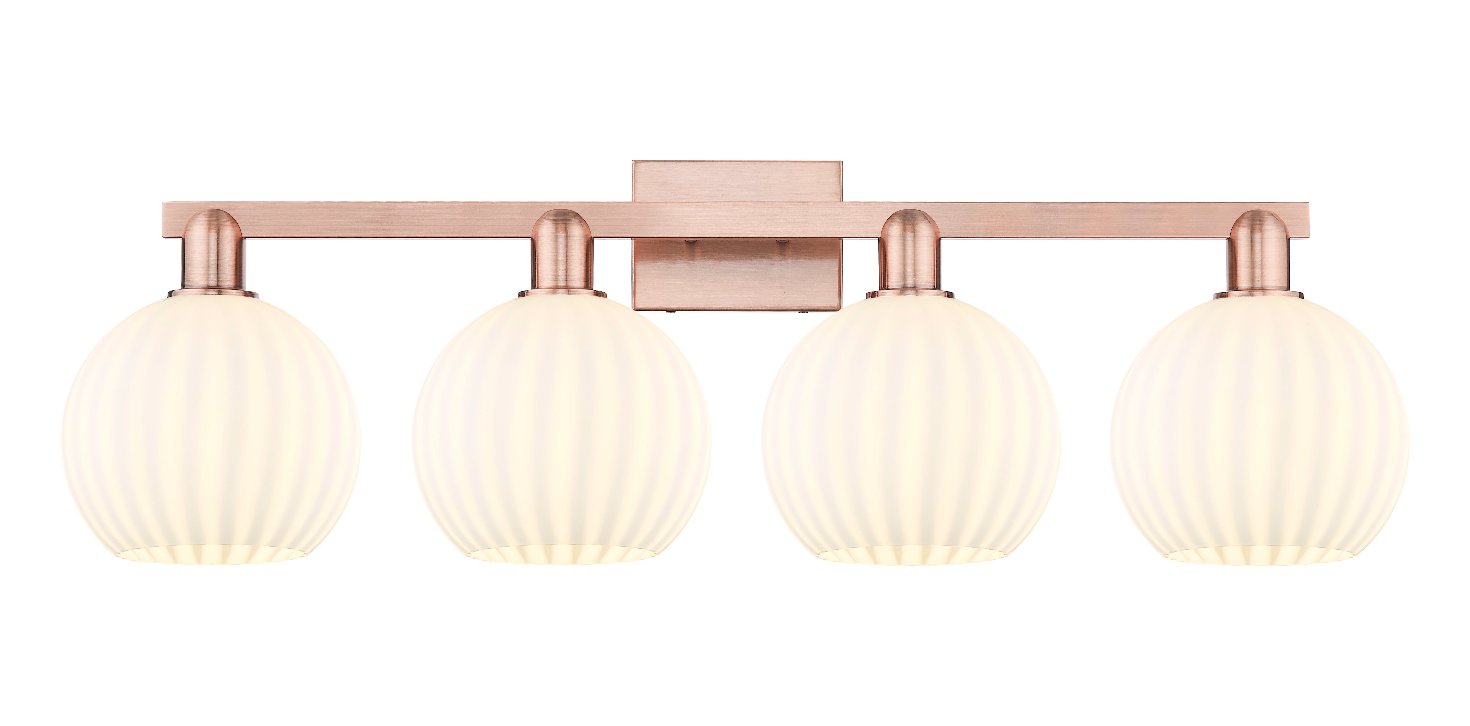 Arcadia Bath Vanity Light Brass Glass Steel