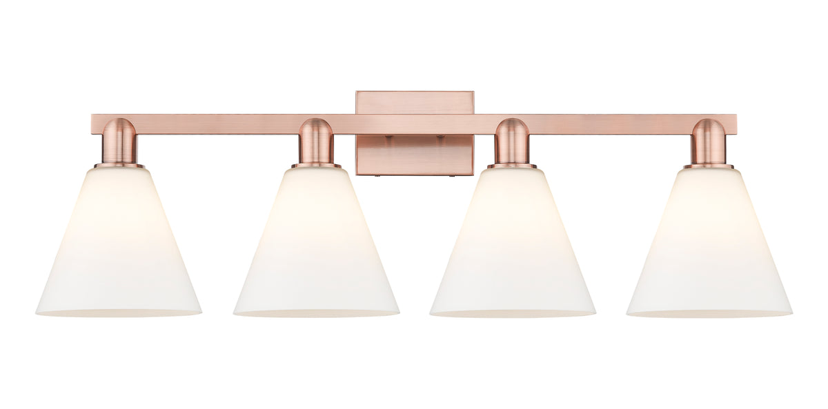 Berkshire Glass 35-Inch 4-Light Bath Vanity Light 11.75-Inch High