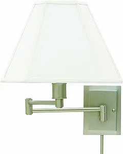 12-inch Home/office Pewter Direct Wire Wall Swing Lamp