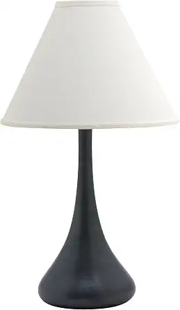 26-inch Scatchard Matte Black Table Lamp