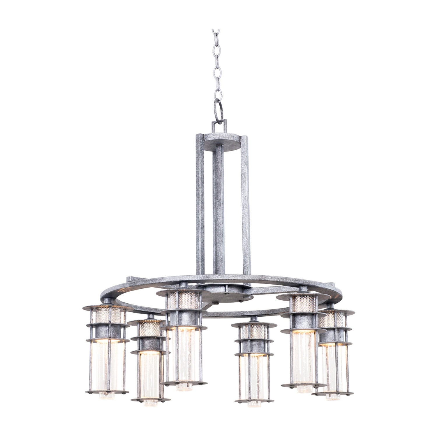 28.75'' Anchorage 6 Light Rugged Iron Chandelier