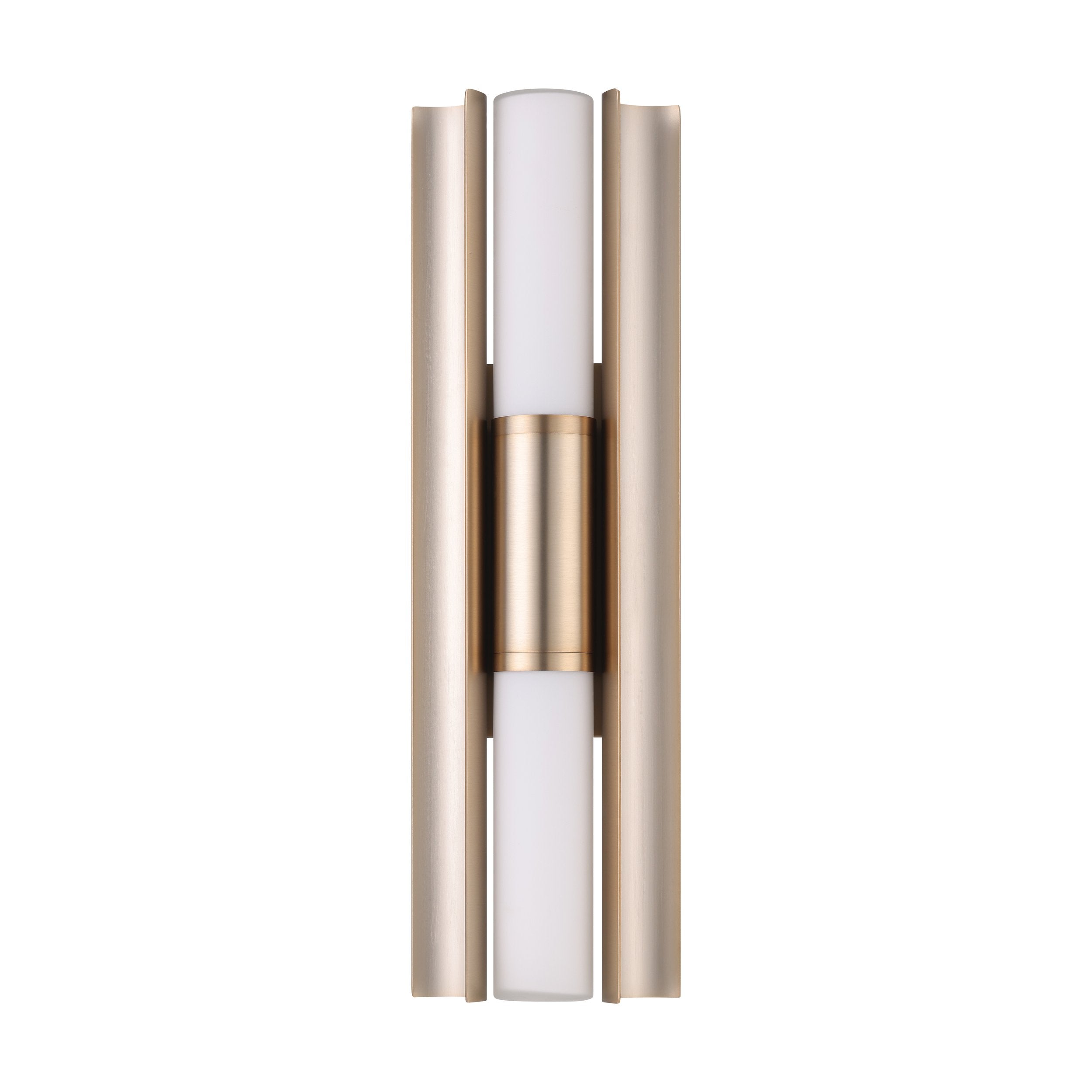 Colton 18-inch 2-light Champagne Gold 5CCT LED Vanity Light with Etched Opal Glass Shades
