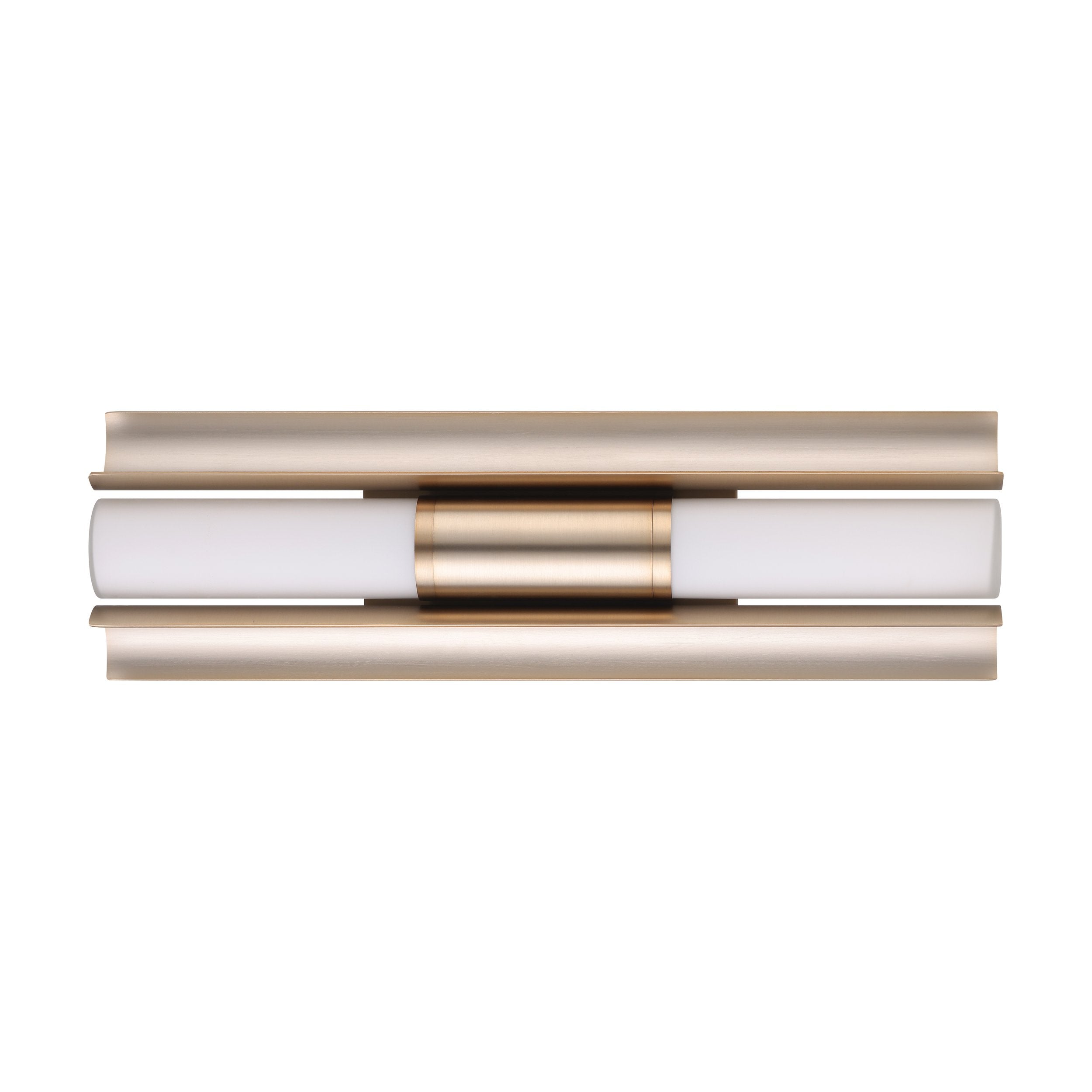 Colton 18-inch 2-light Champagne Gold 5CCT LED Vanity Light with Etched Opal Glass Shades