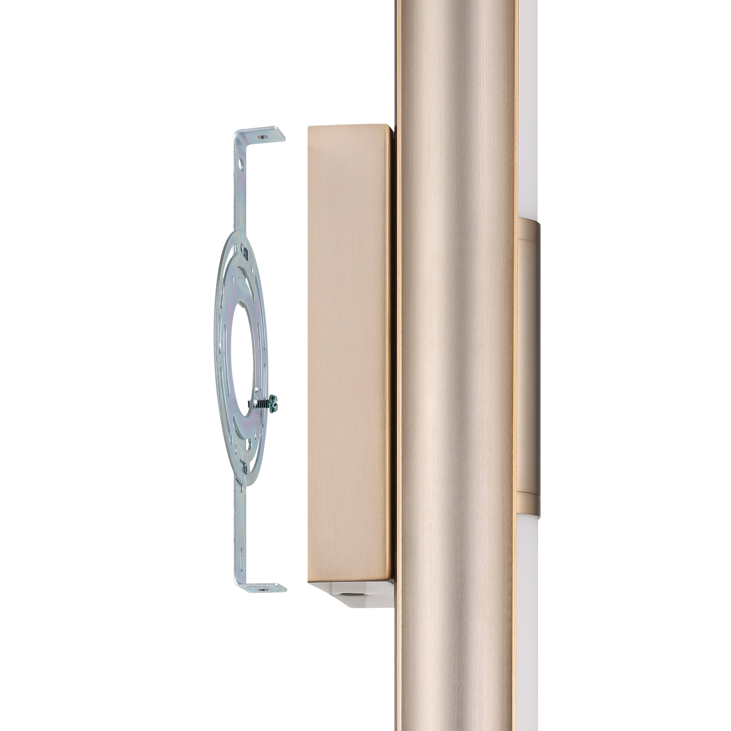 Colton 18-inch 2-light Champagne Gold 5CCT LED Vanity Light with Etched Opal Glass Shades