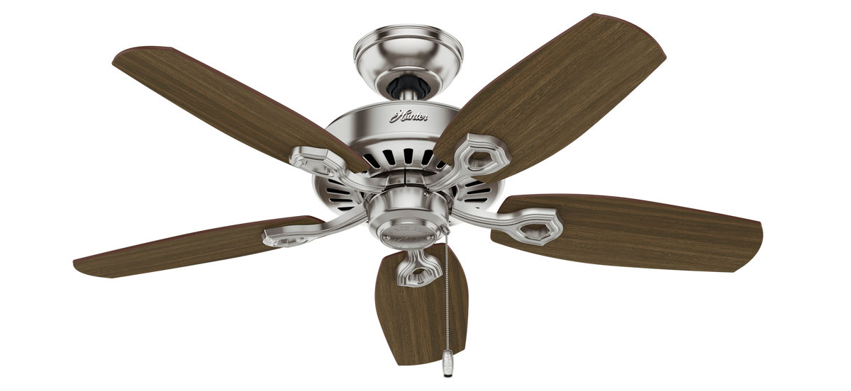 42 inch Builder Brushed Nickel Ceiling Fan with LED Light Kit
