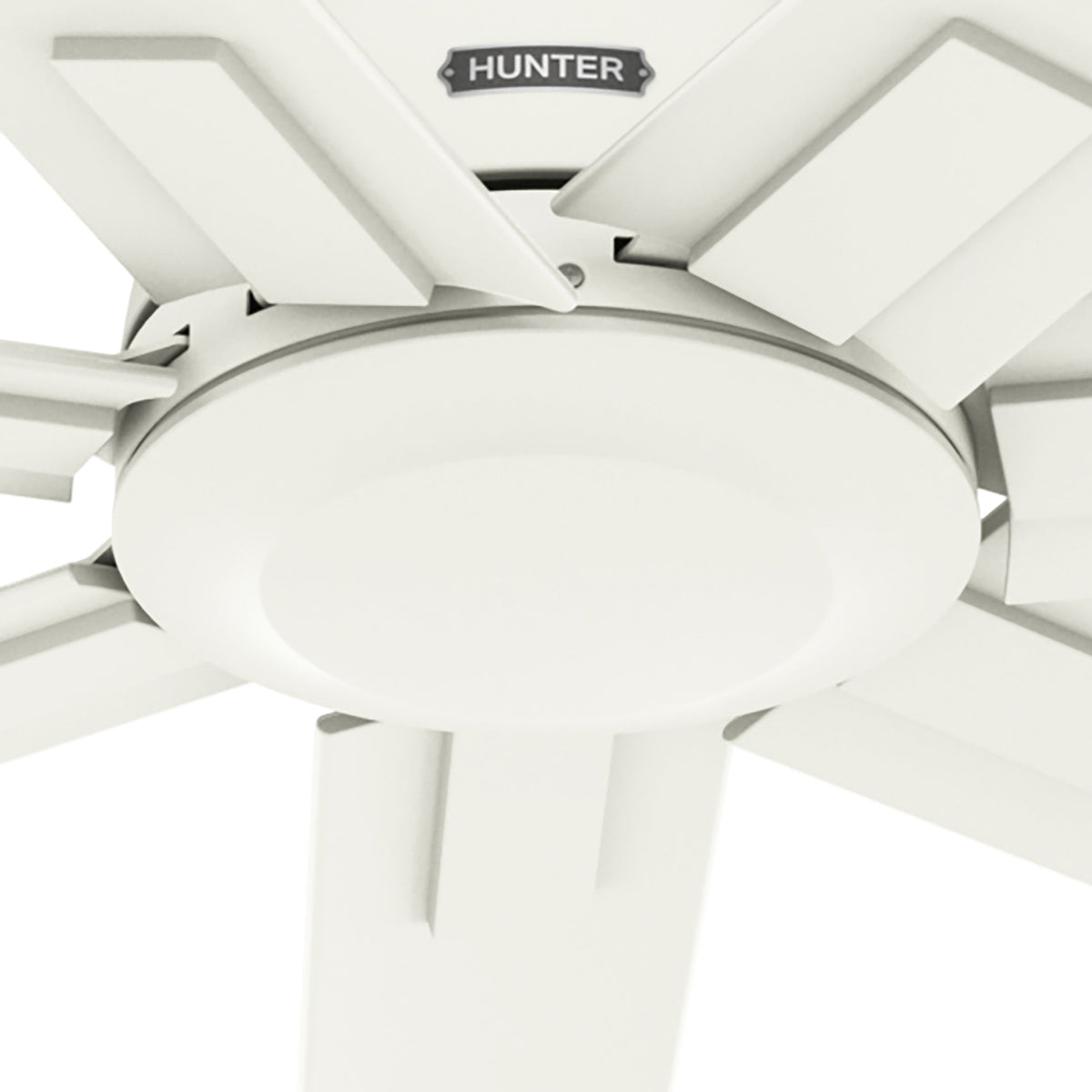 72 inch Downtown ENERGY STAR® Matte White Damp Rated Ceiling Fan and Wall Control