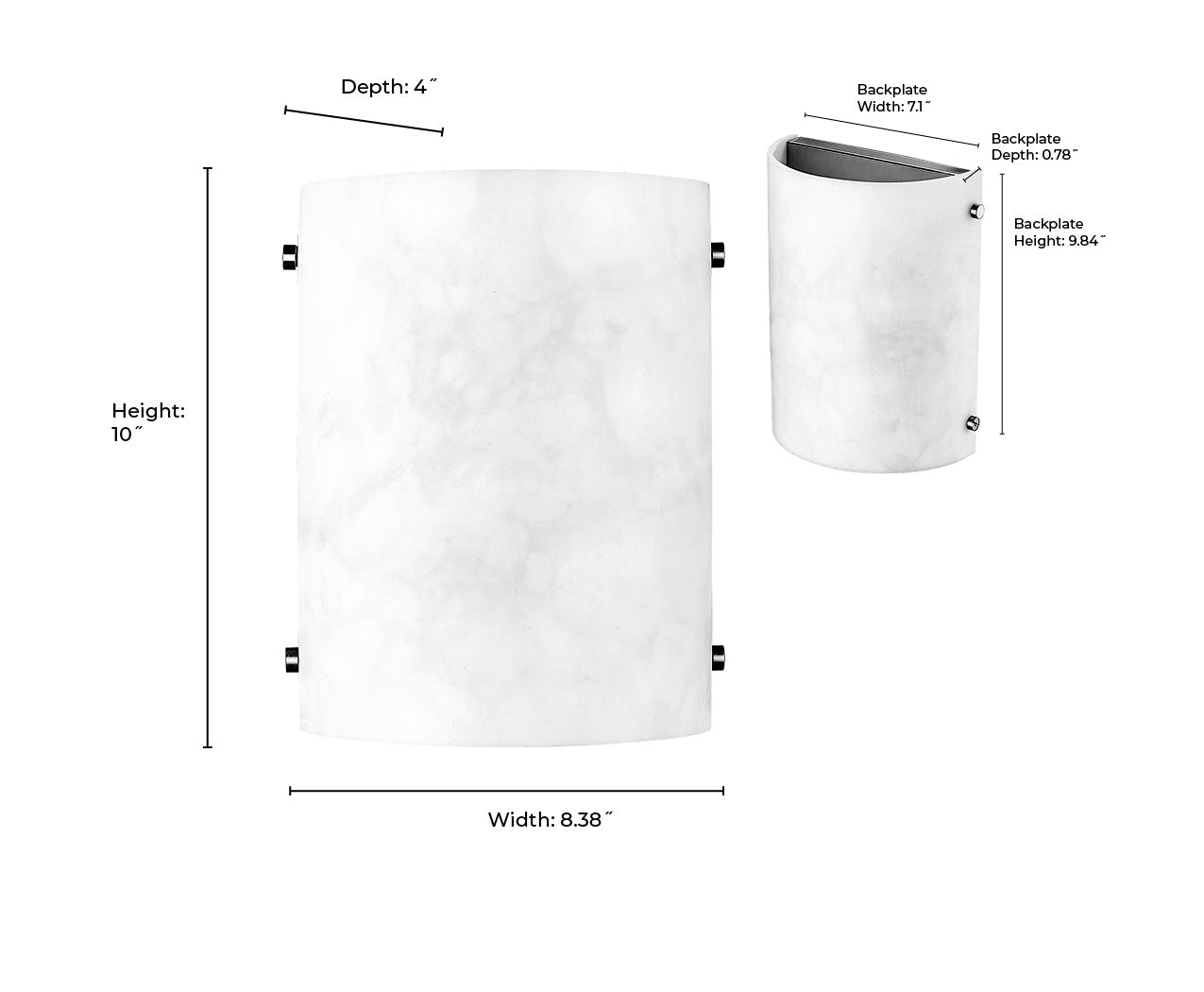 8.38'' Brushed Nickel 1 Light Wall Sconce