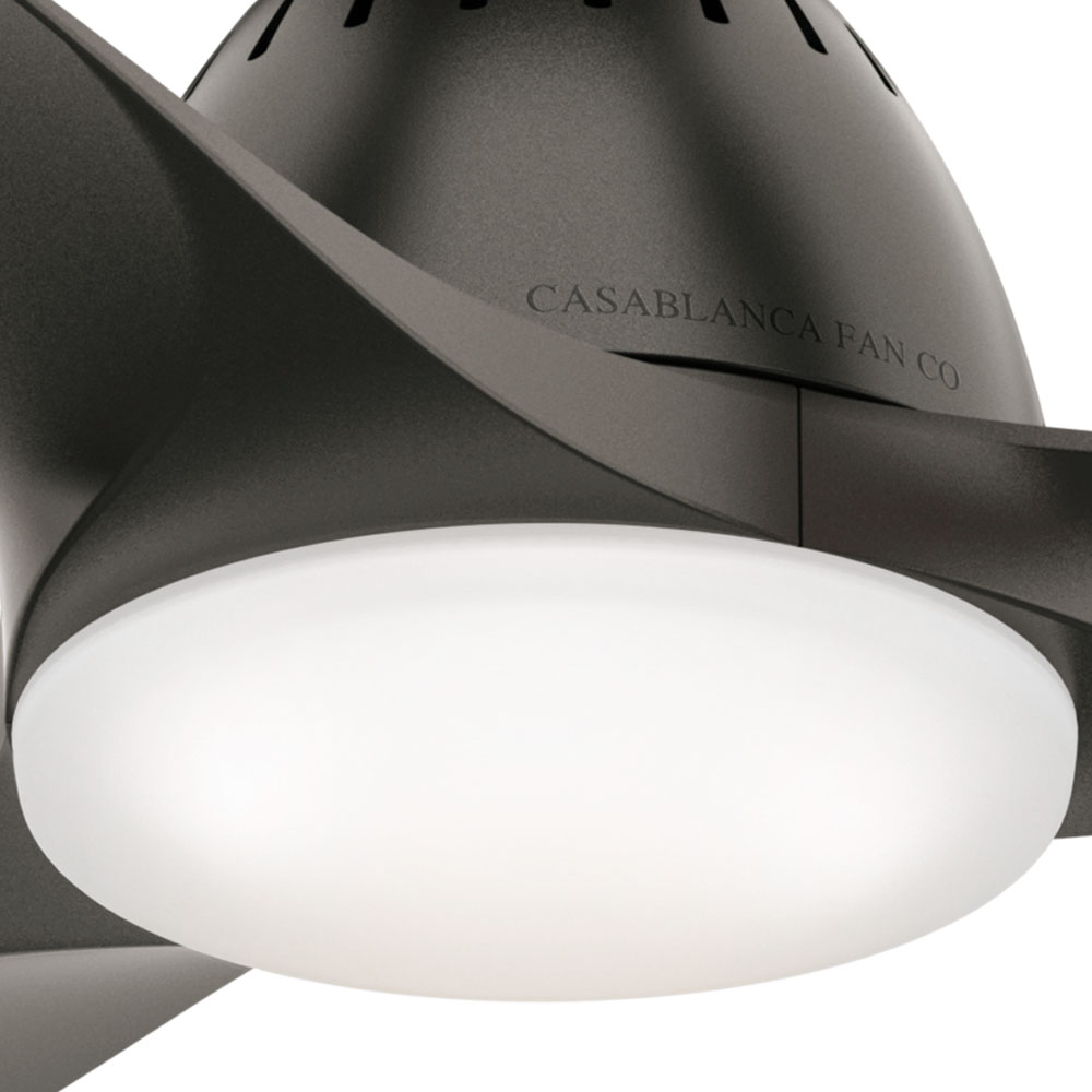 Casablanca 52 inch Wisp Noble Bronze Ceiling Fan with LED Light Kit and Handheld Remote