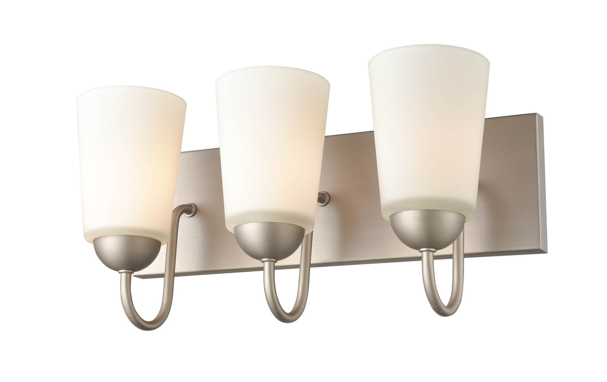 16'' Ivey Lake Satin Nickel 3 Light Bath Vanity