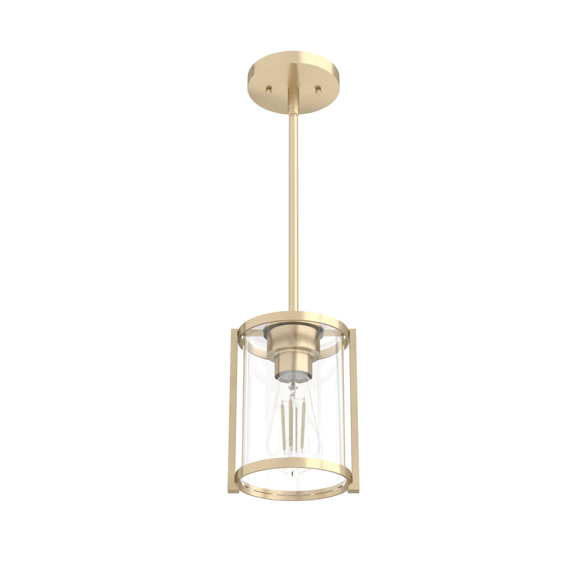 Astwood 6-inch 1-light Alturas Gold Pendant with Clear Glass