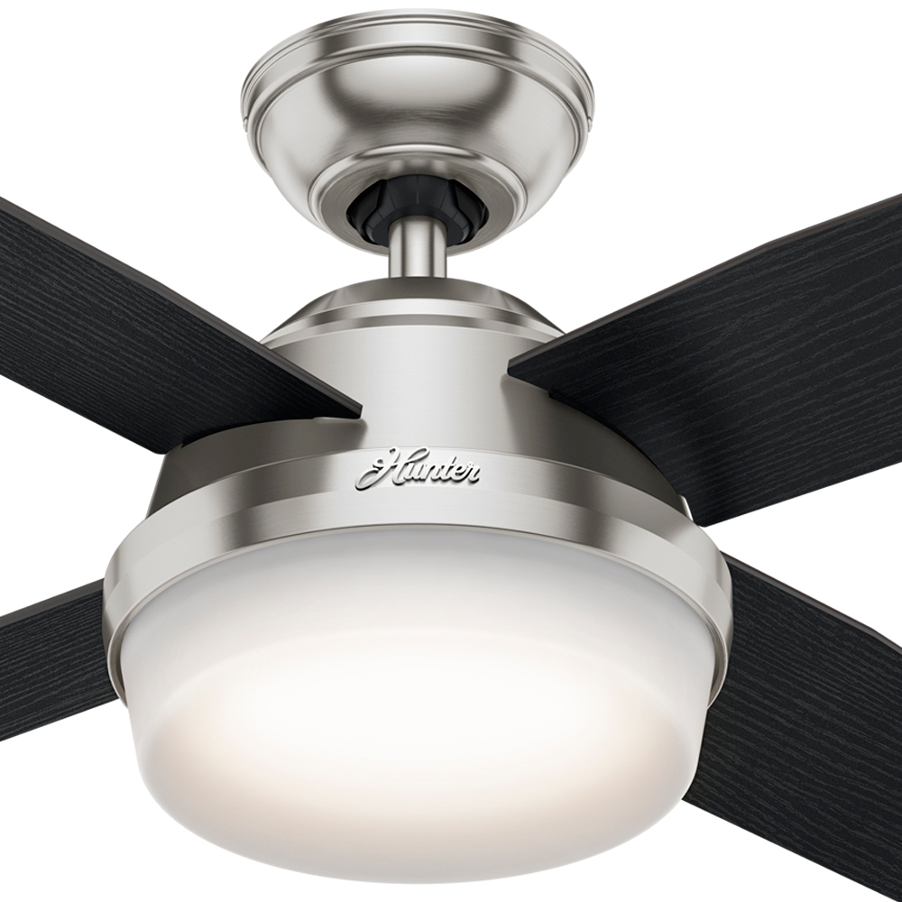 44 inch Dempsey Brushed Nickel Ceiling Fan with LED Light Kit and Handheld Remote