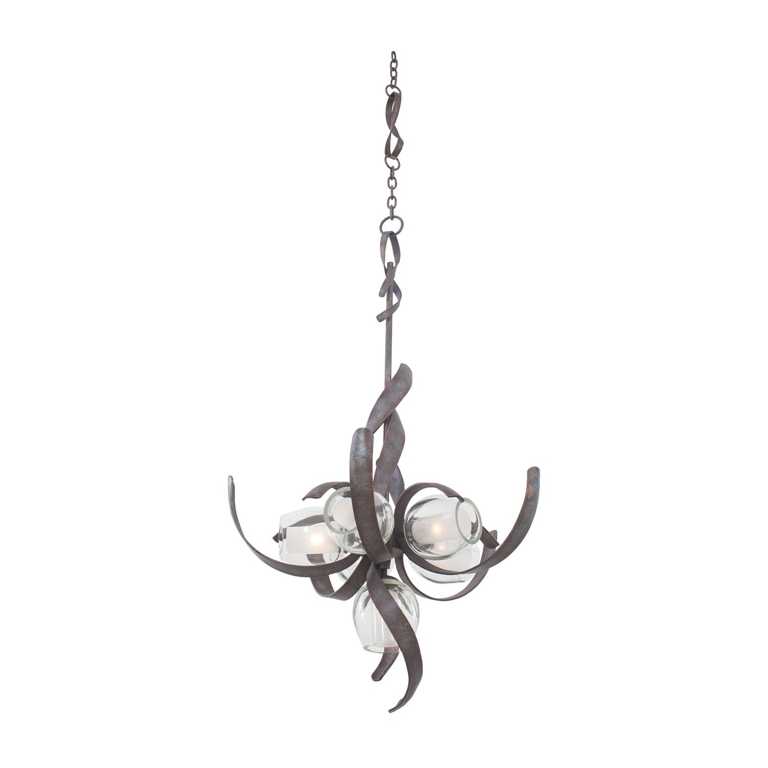 46'' Solana 6 Light Oxidized Copper Tiered Chandelier