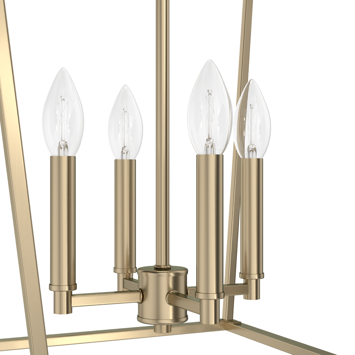 Laurel Ridge 18-inch 4-light Alturas Gold Lantern Pendant