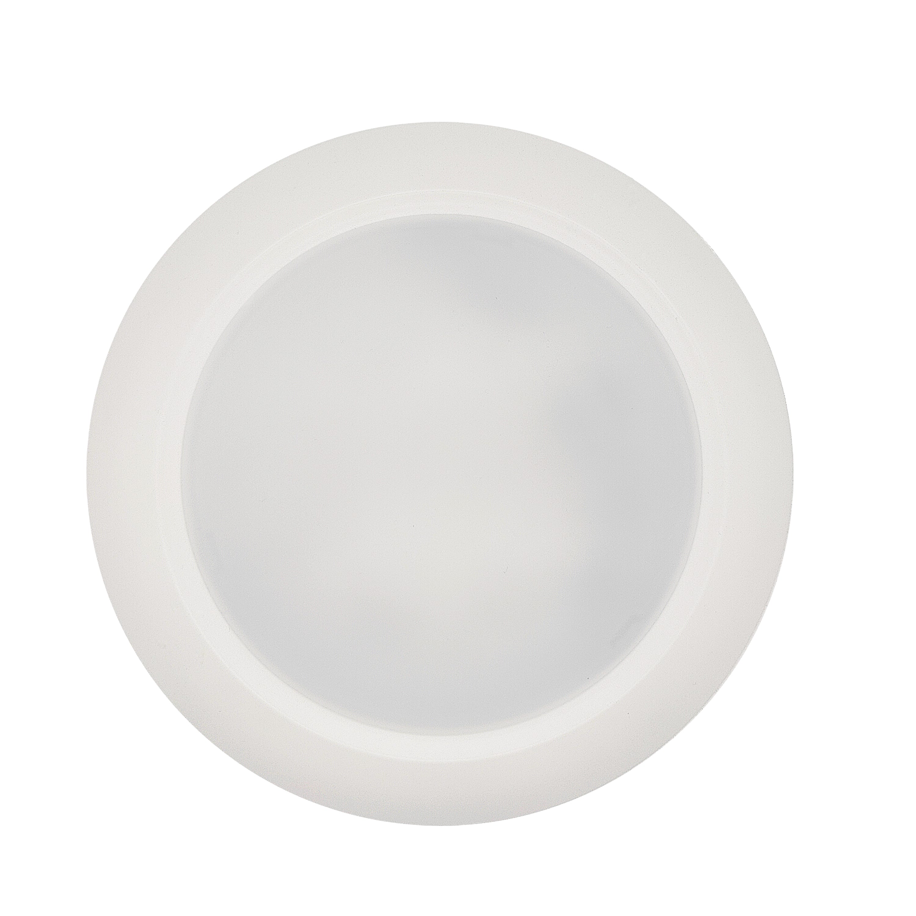 10-inch White 25W Dimmable LED Disc Downlight, 3000K, 2000 Lumens