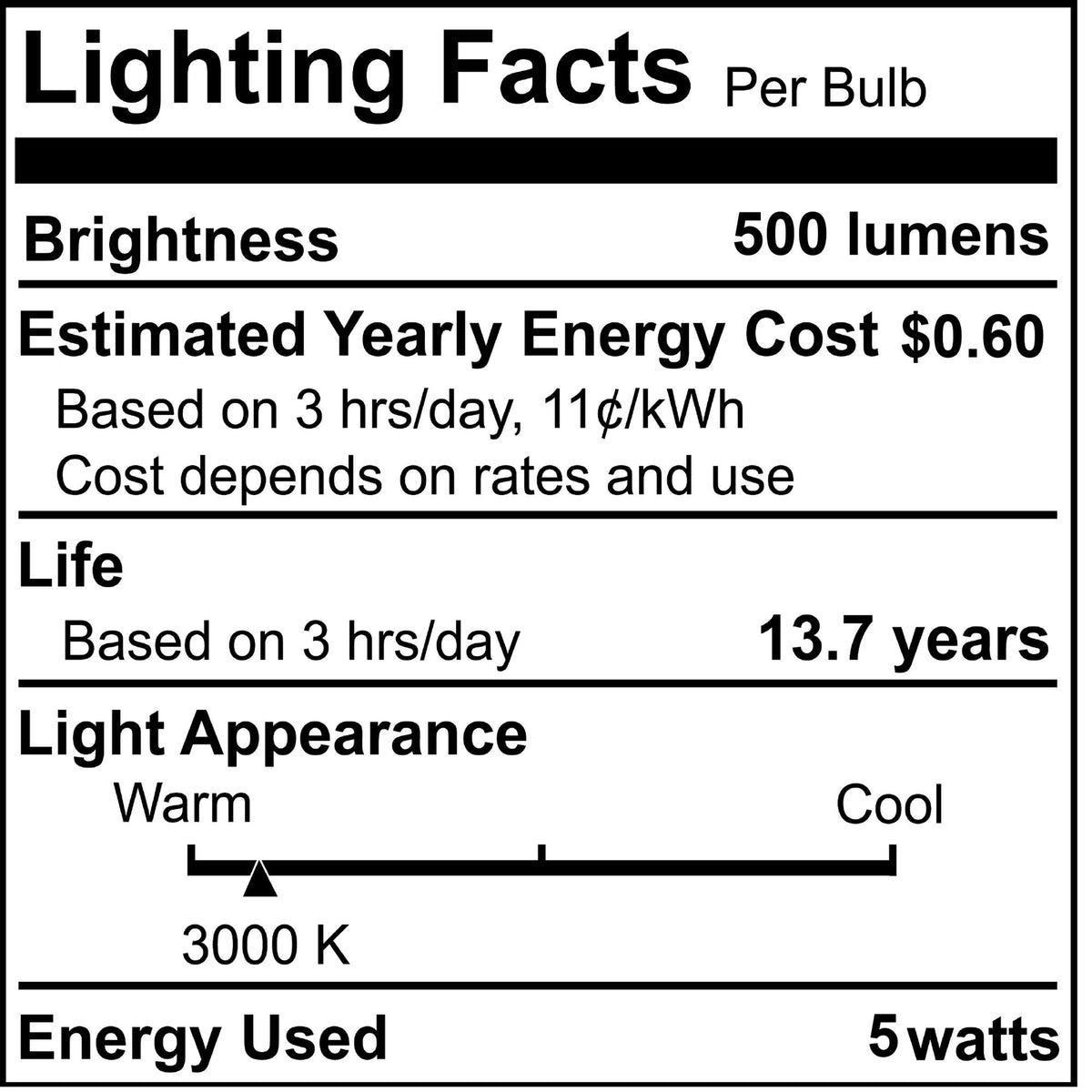 G25 5W Dimmable Milky Filament LED Light Bulb with E26 Base, 3000K, 500 Lumens, 4-Pack