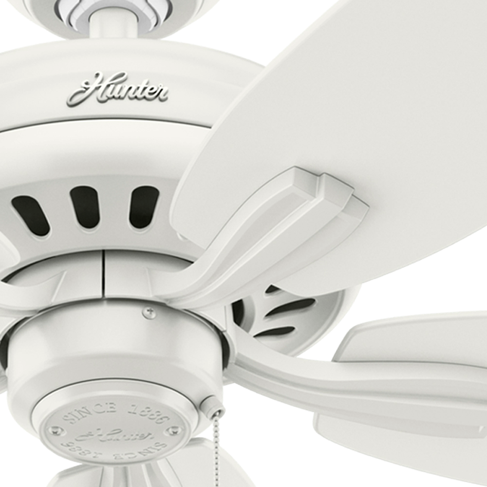 52 inch Newsome Fresh White Ceiling Fan and Pull Chain