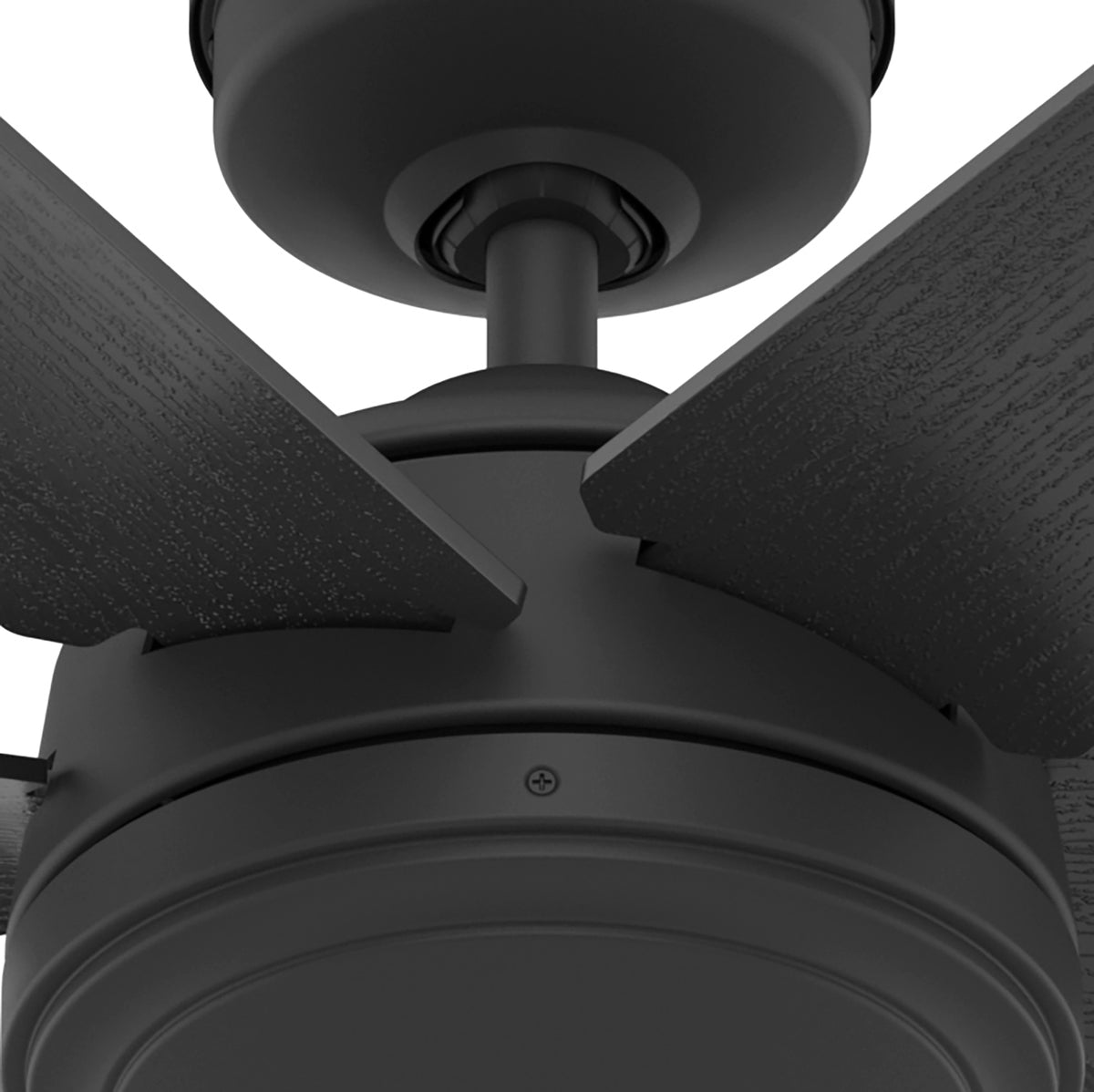 52 inch Jetty Matte Black WeatherMax Indoor / Outdoor Ceiling Fan and Wall Control