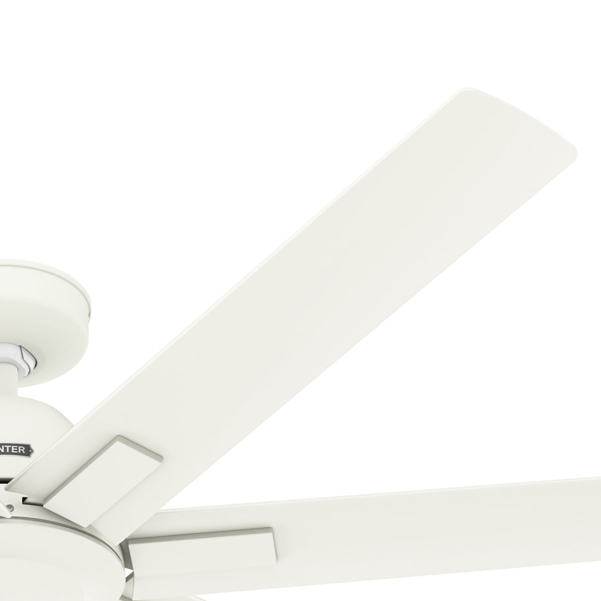 60 inch Downtown ENERGY STAR® Matte White Damp Rated Ceiling Fan and Wall Control