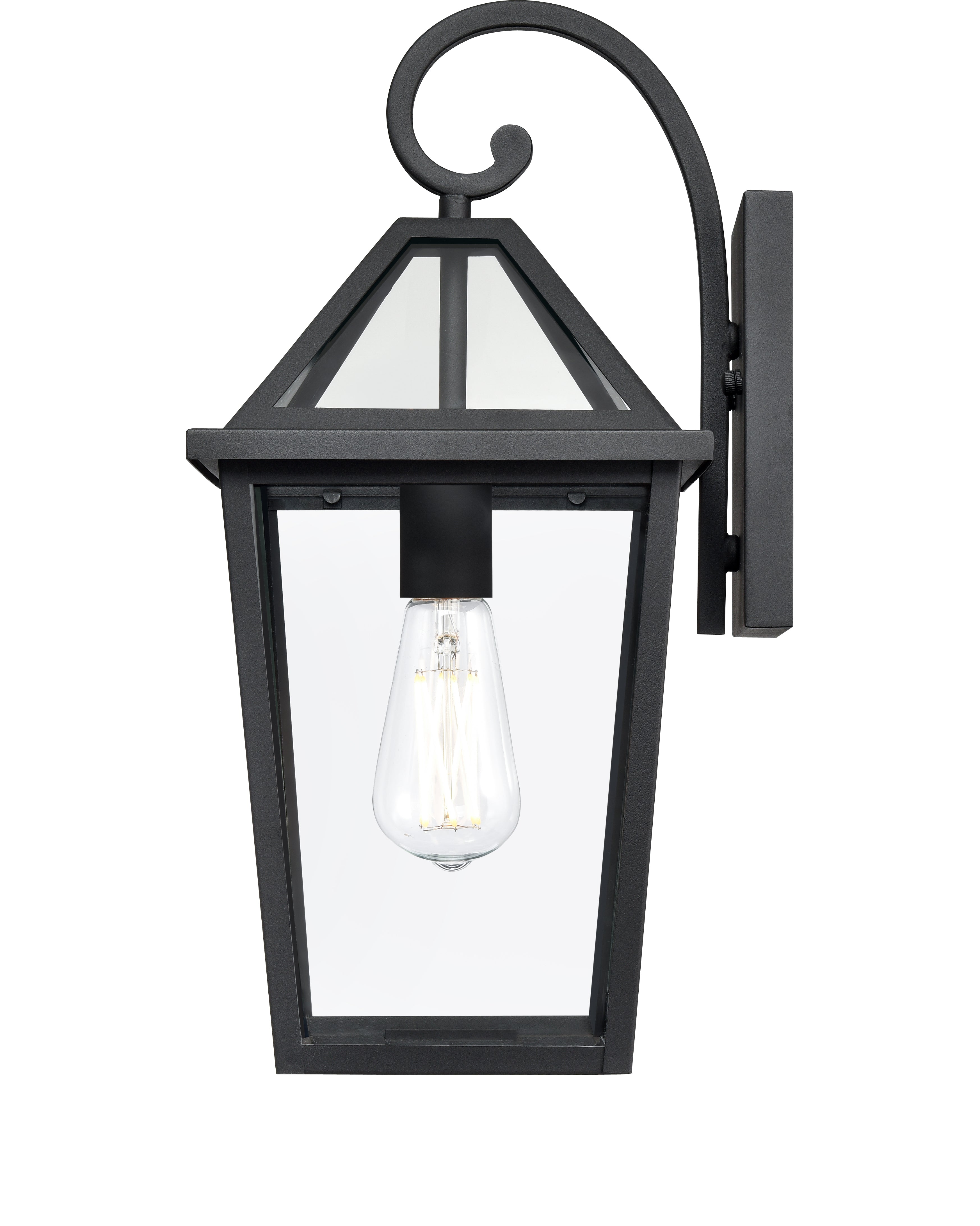 8.25'' Eston Textured Black 1 Light Wall Sconce