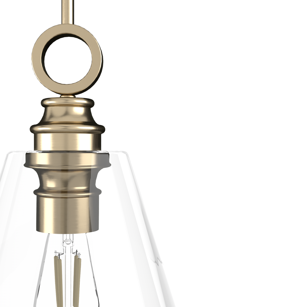 Klein 12-inch 1-light Alturas Gold Pendant with Clear Glass