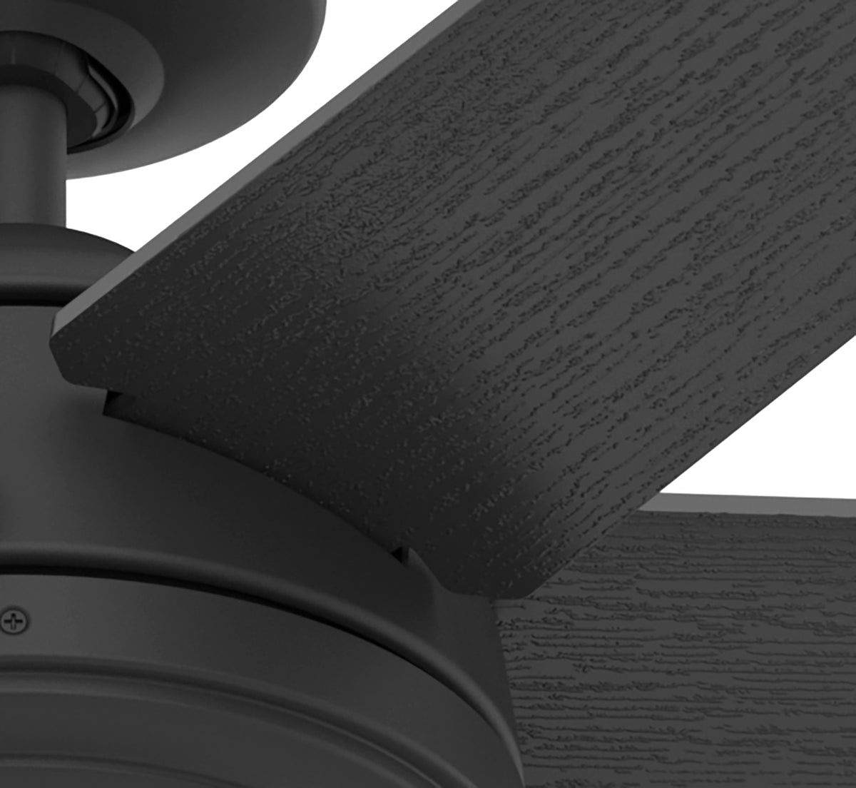 52 inch Jetty Matte Black WeatherMax Indoor / Outdoor Ceiling Fan and Wall Control