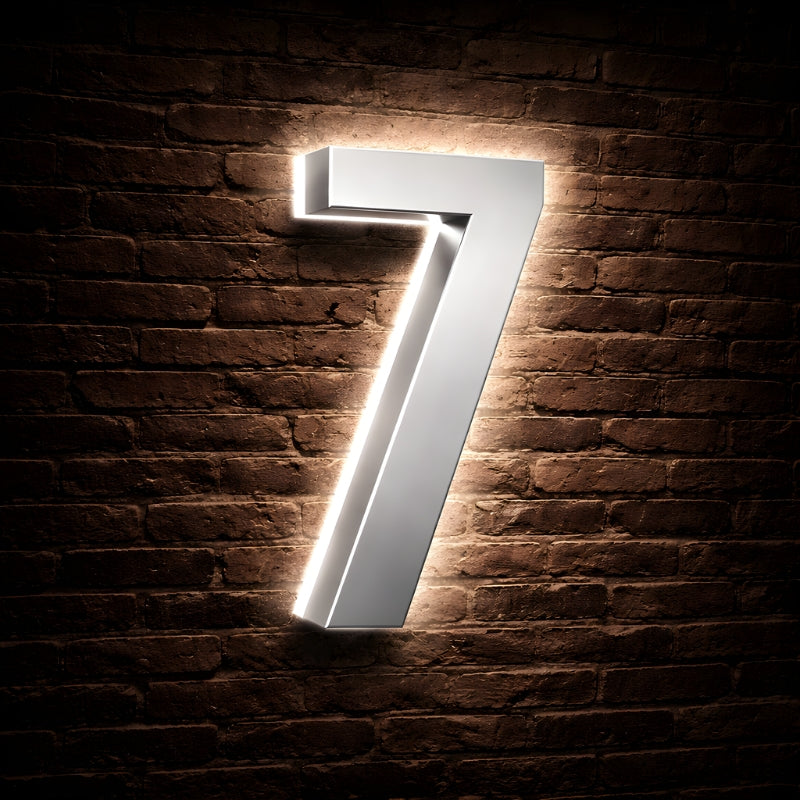 Illuminated Backlit House Numbers – Weather-Resistant LED Address Signs