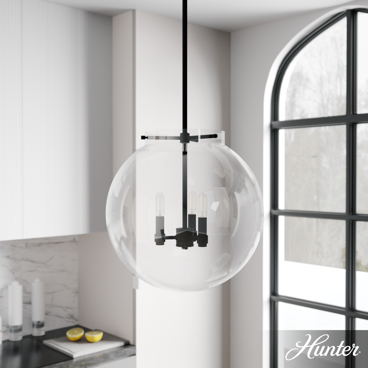 Saddle Creek 7.5-inch 1-light Brushed Nickel Semi-Flush Mount with Seeded Glass
