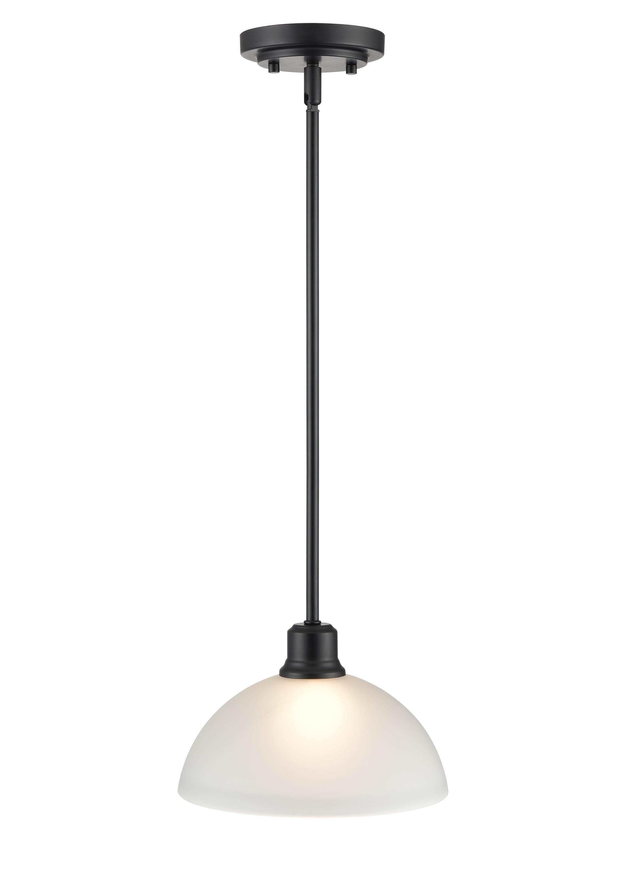 6.25'' Amberle Matte Black 1 Light Pendant