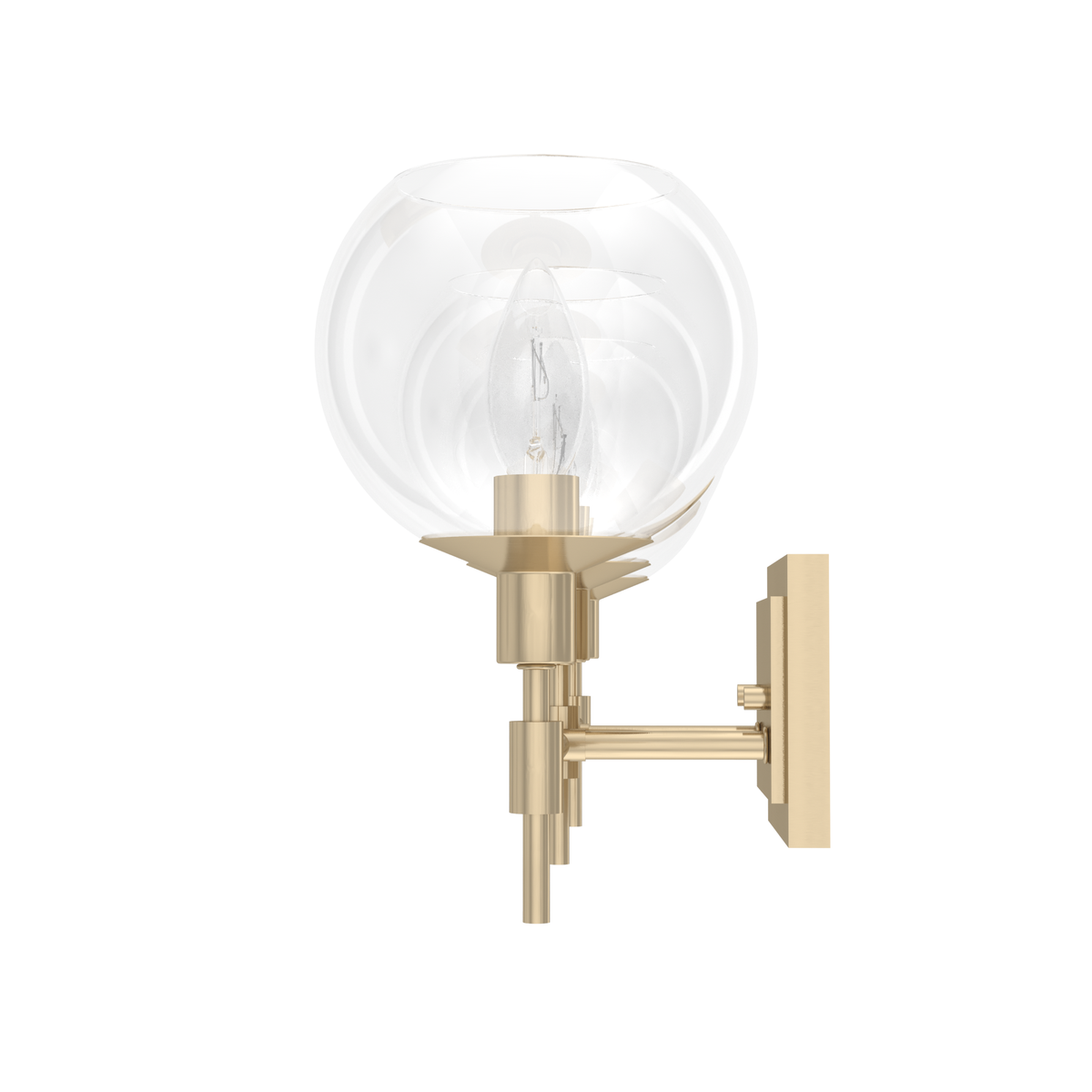 Xidane 24-inch 3-light Alturas Gold Vanity Light with Clear Glass