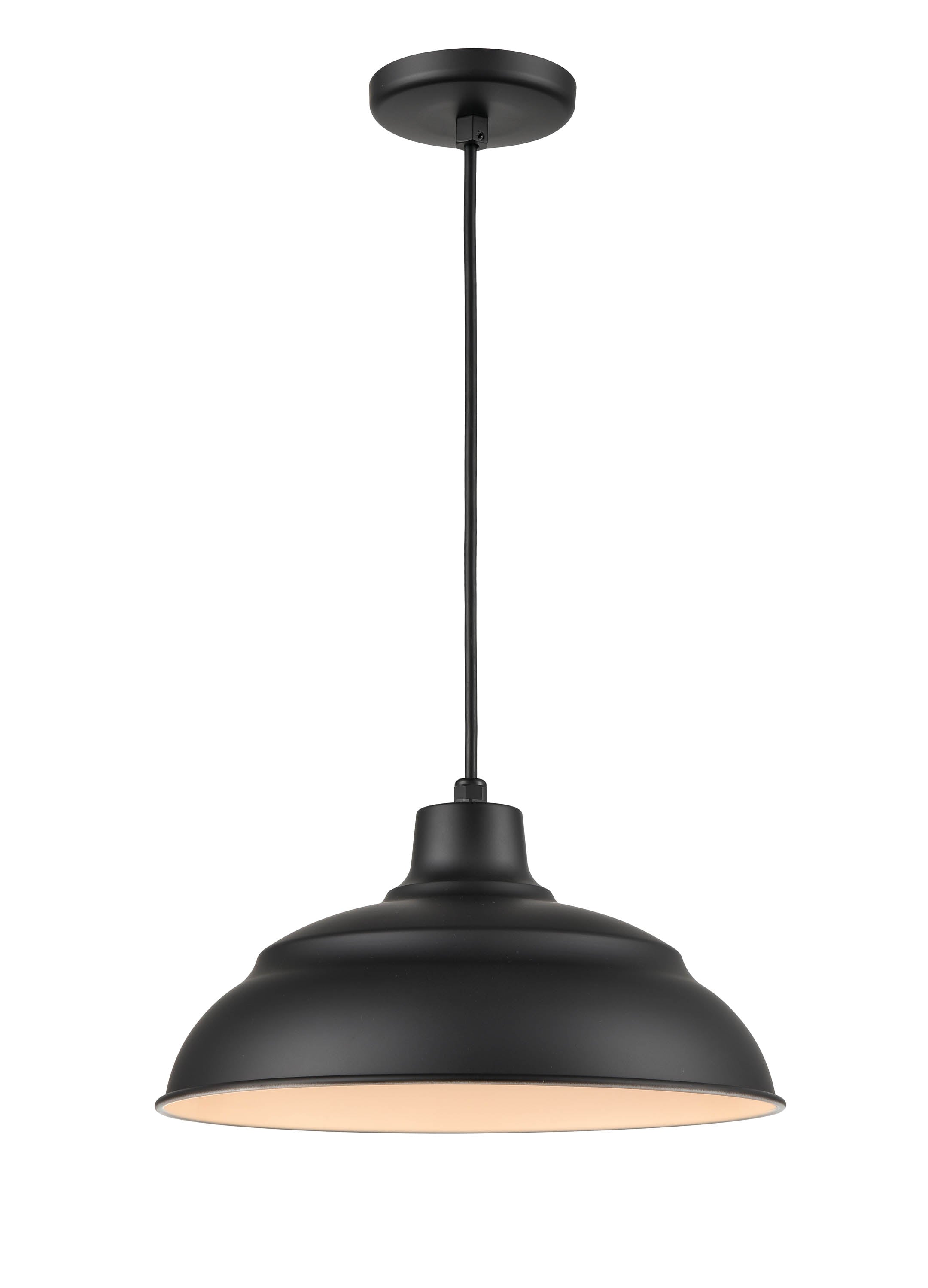 8.25'' R Series Satin Black 1 Light Pendant