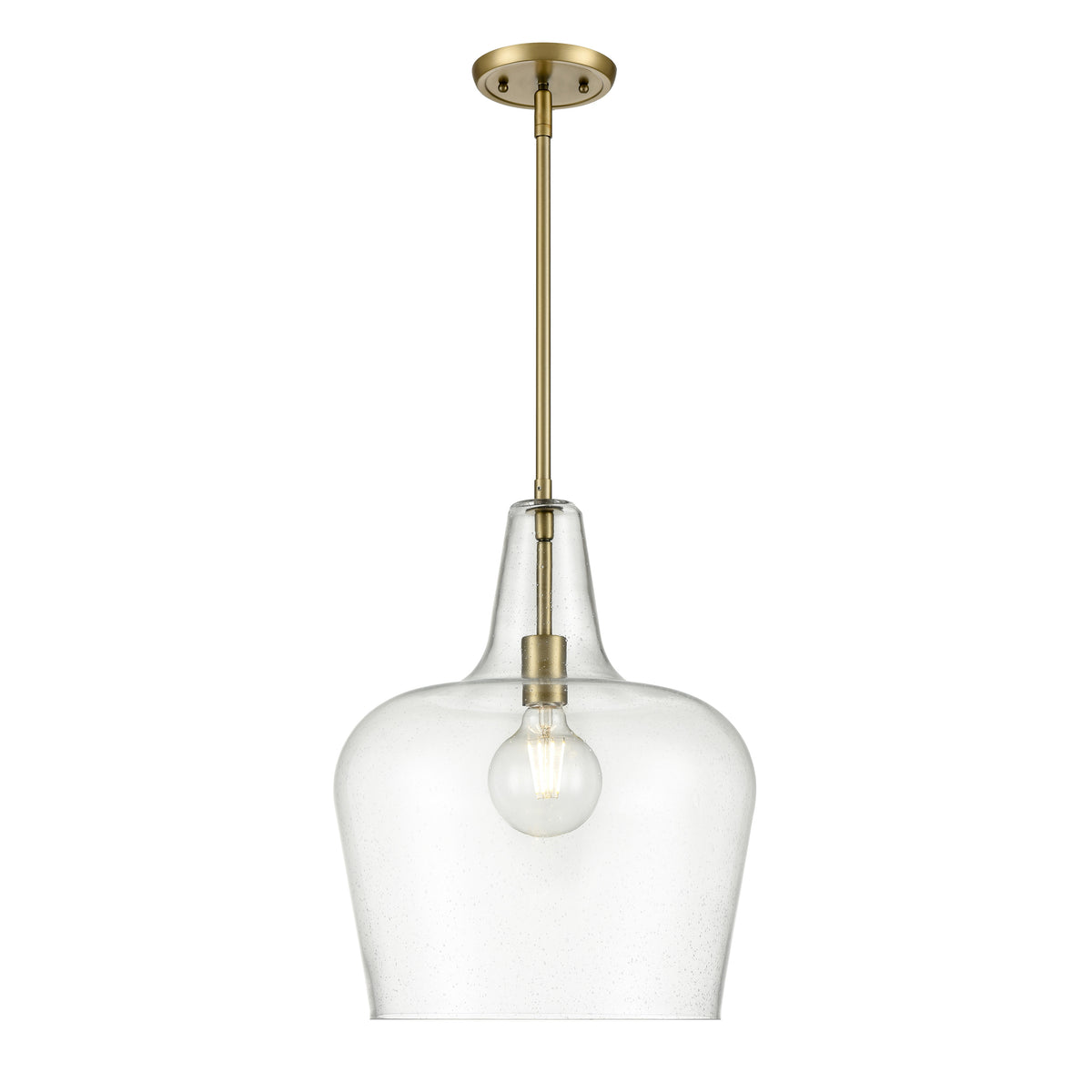 17.75'' Puckette Vintage Brass 1 Light Pendant