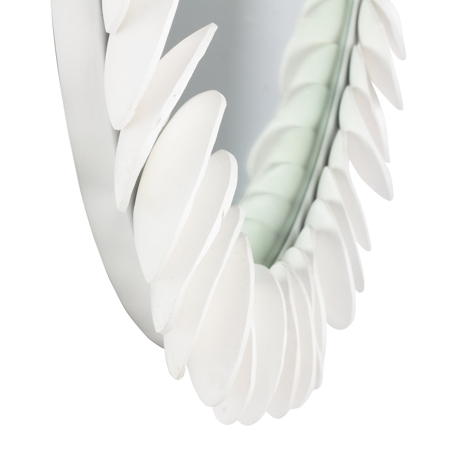 Cocco Matte White Wall Mirror