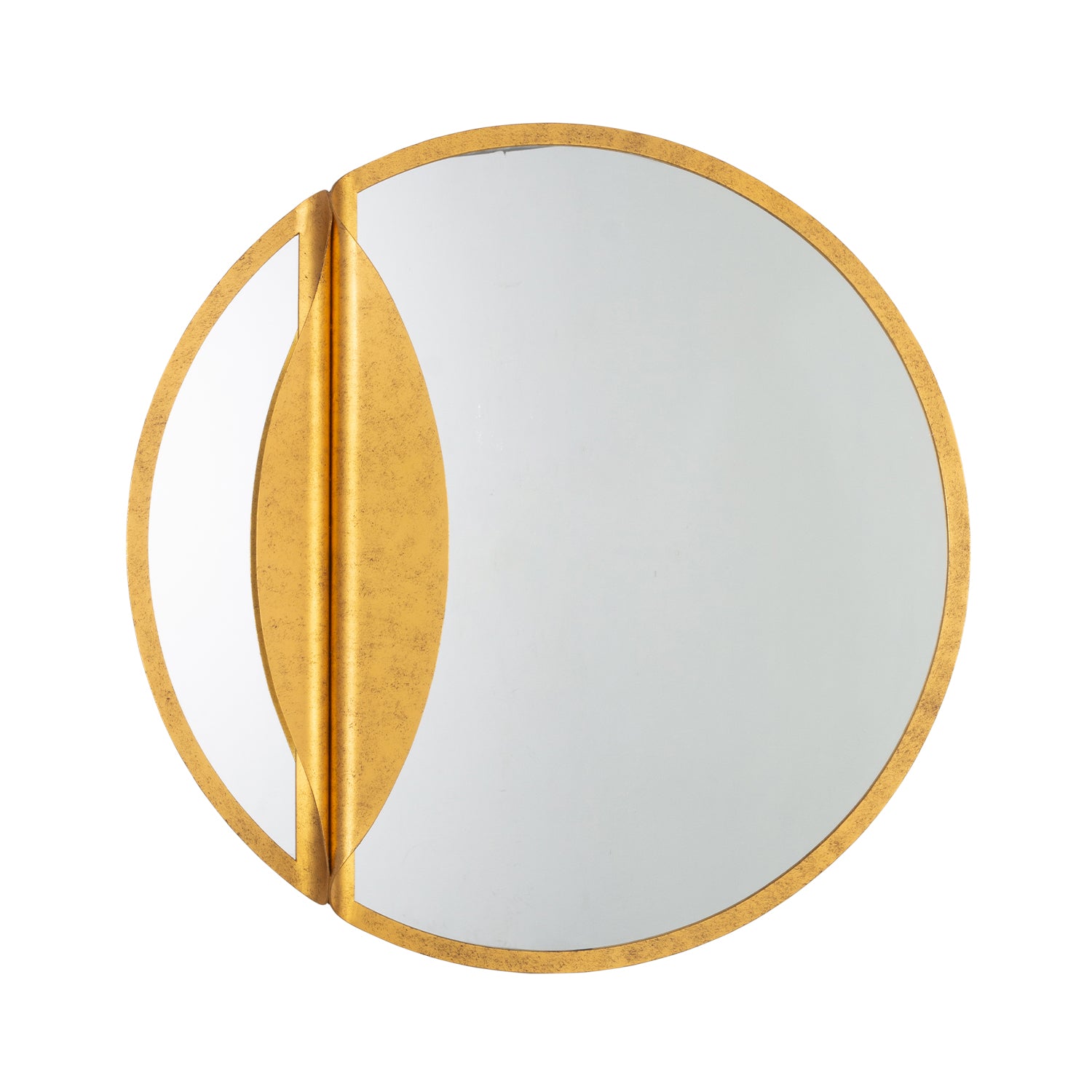 Divisio Oxidized Gold Leaf Wall Mirror