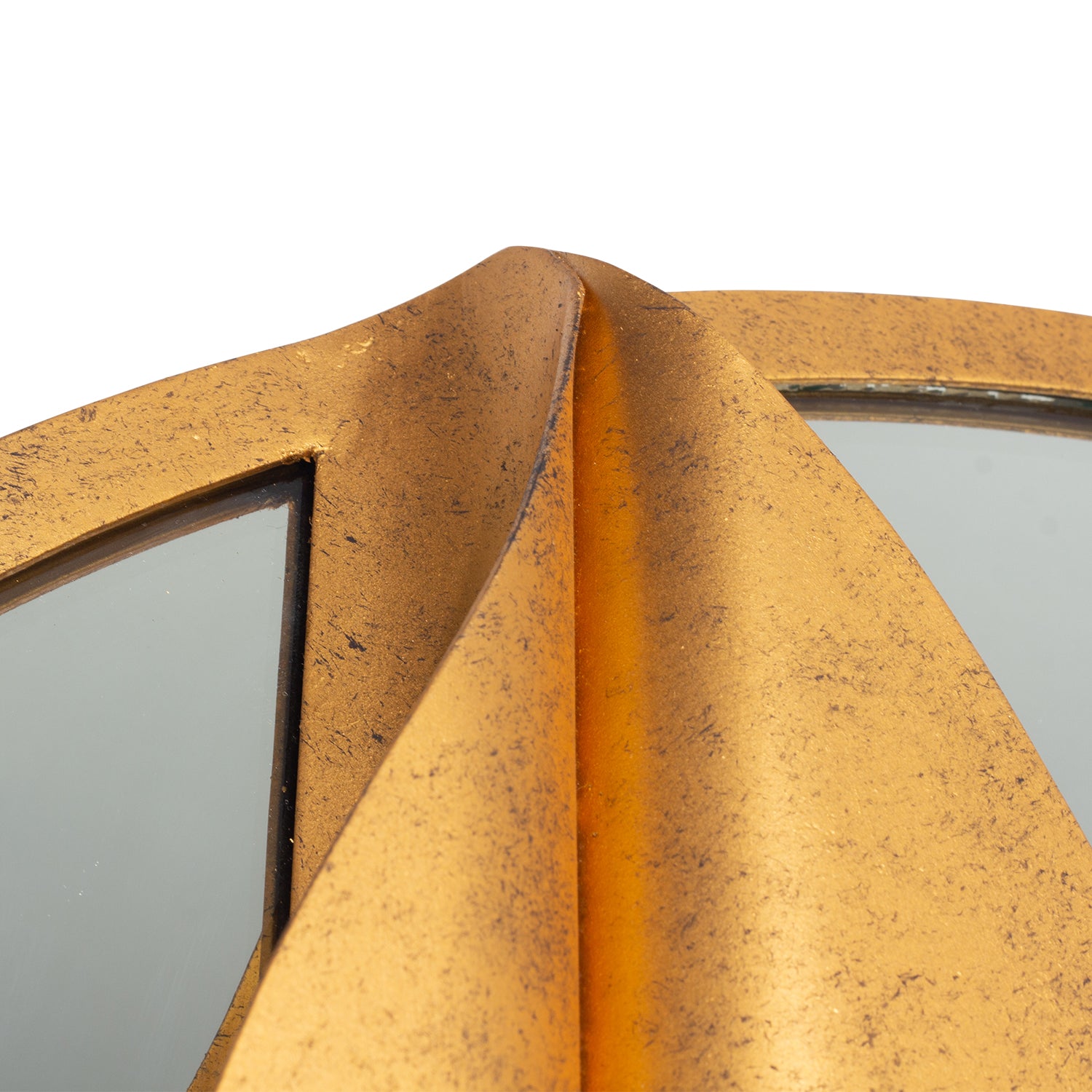 Divisio Oxidized Gold Leaf Wall Mirror