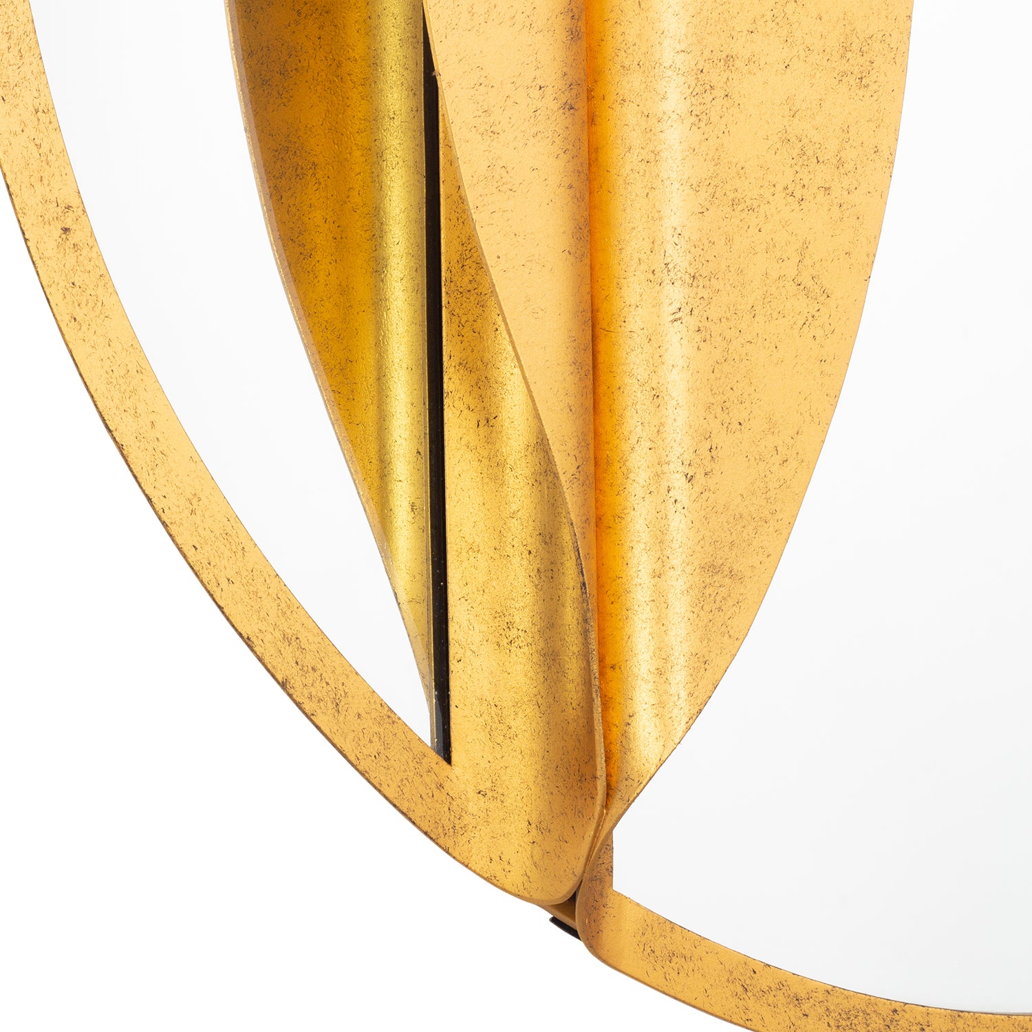 Divisio Oxidized Gold Leaf Wall Mirror