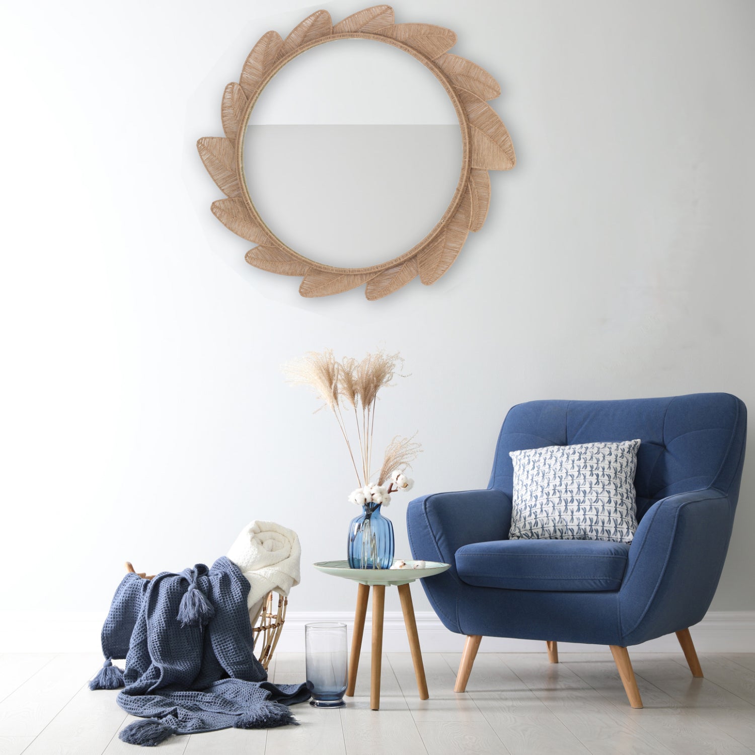 Foglie Jute Wall Mirror
