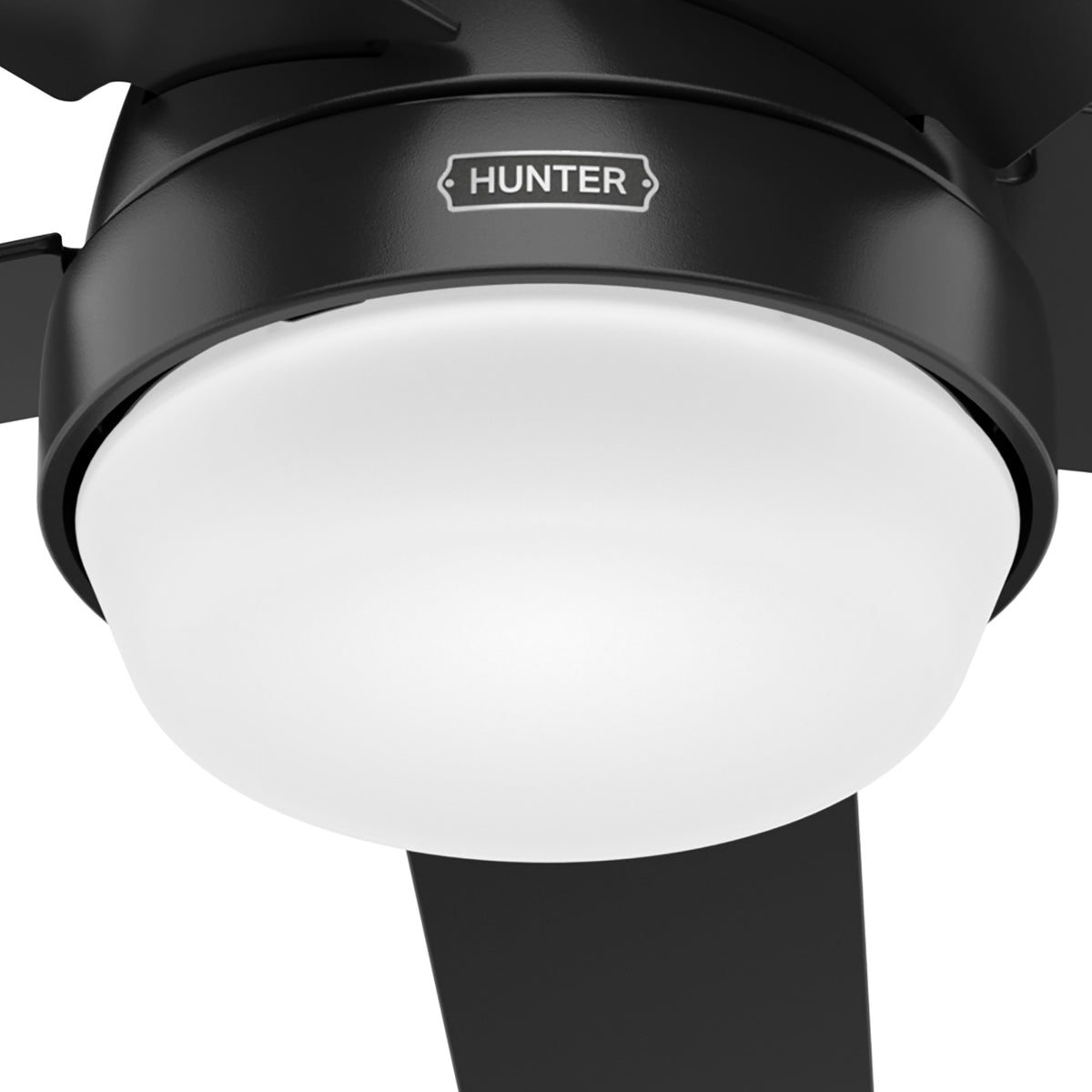 52 inch Aerodyne Wi-Fi Matte Black Ceiling Fan with LED Light Kit and Handheld Remote