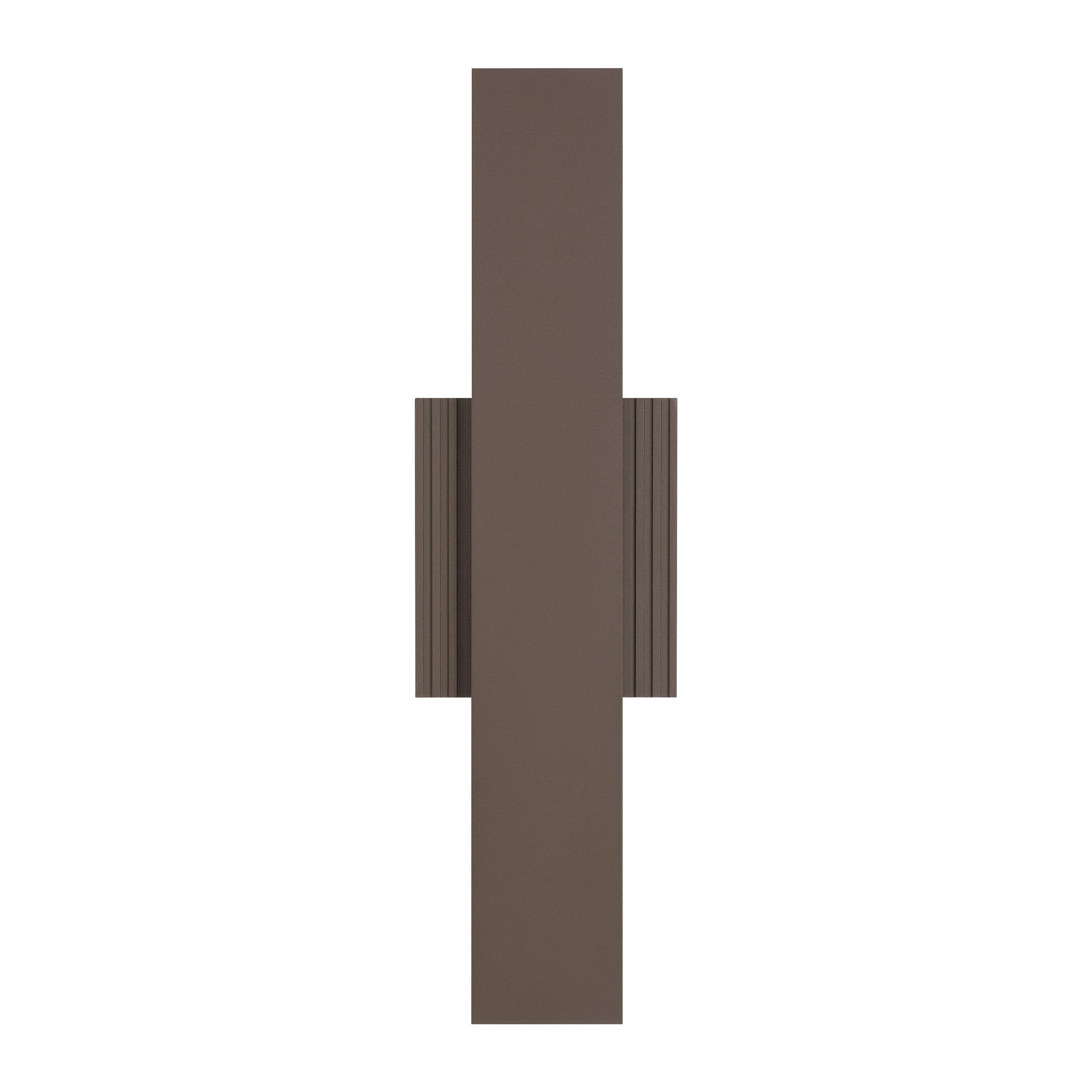 Jacks 22-inch Architectural Bronze 5CCT LED Exterior Wall Sconce